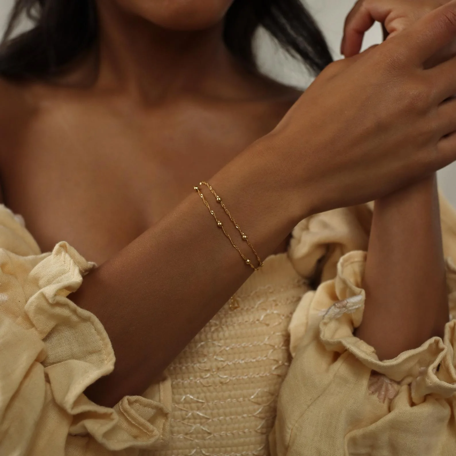 Duo Bead Chain Bracelet - Image 8