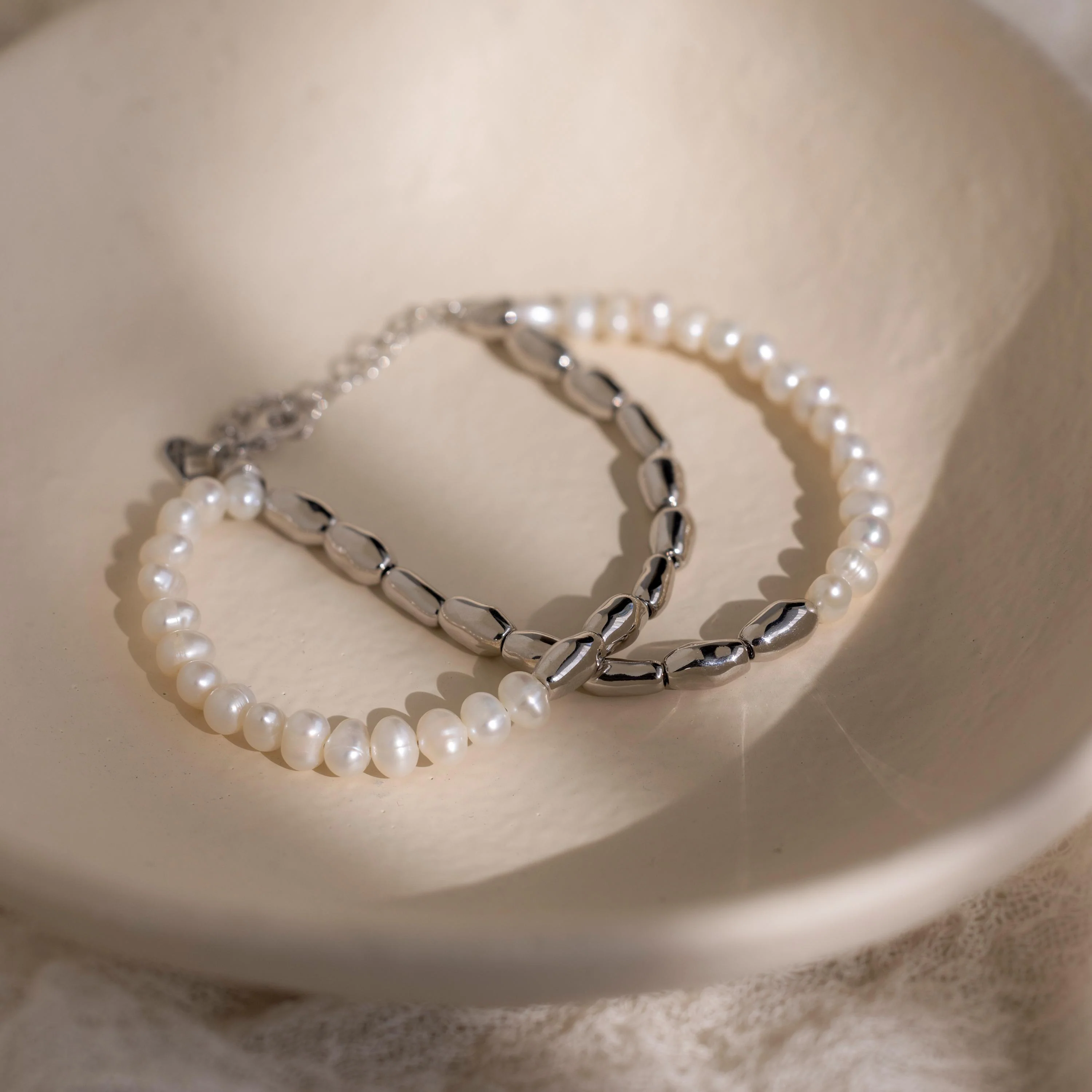 Duo Beaded Pearl Bracelet - Image 5