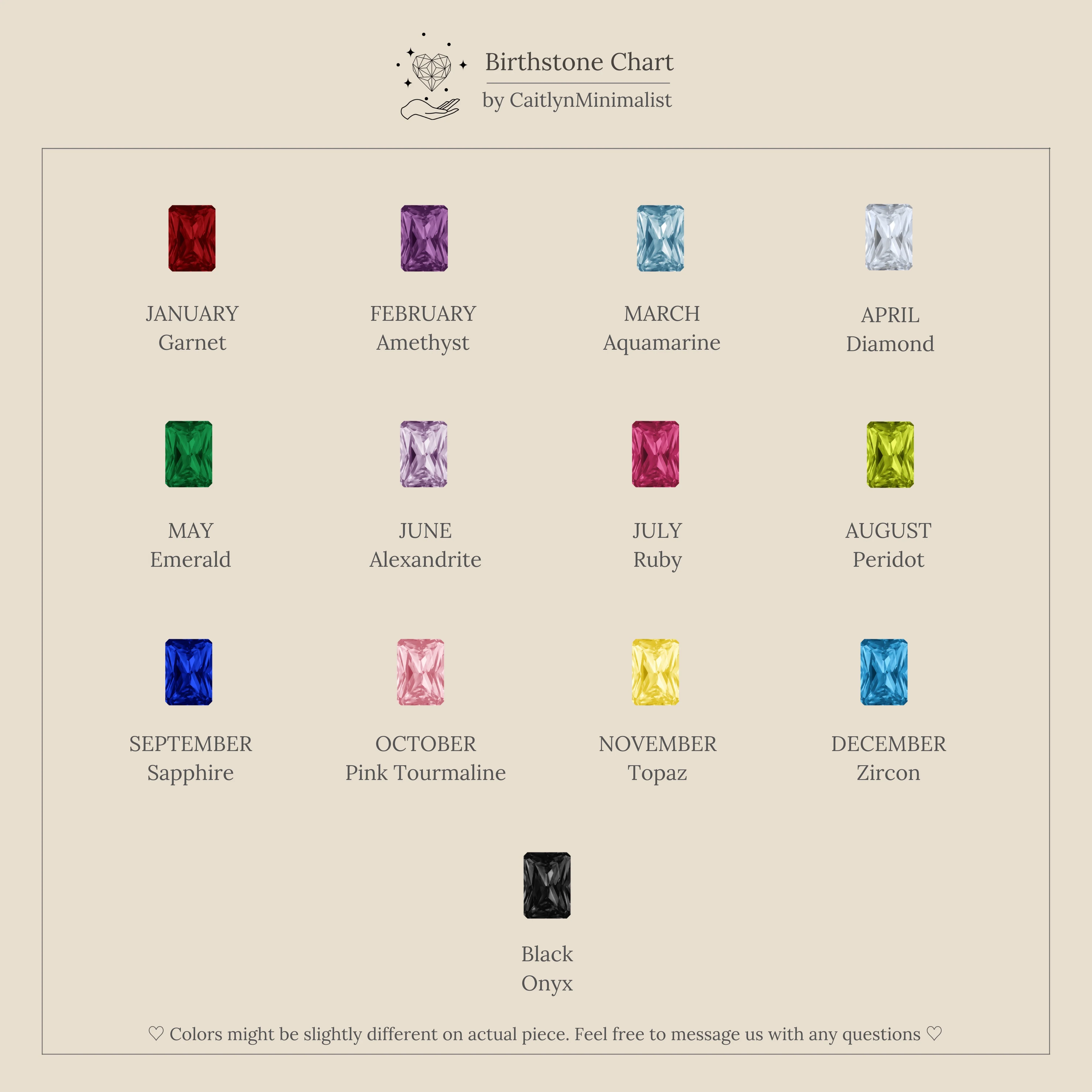 Duo Birthstone Drop Studs - Image 8