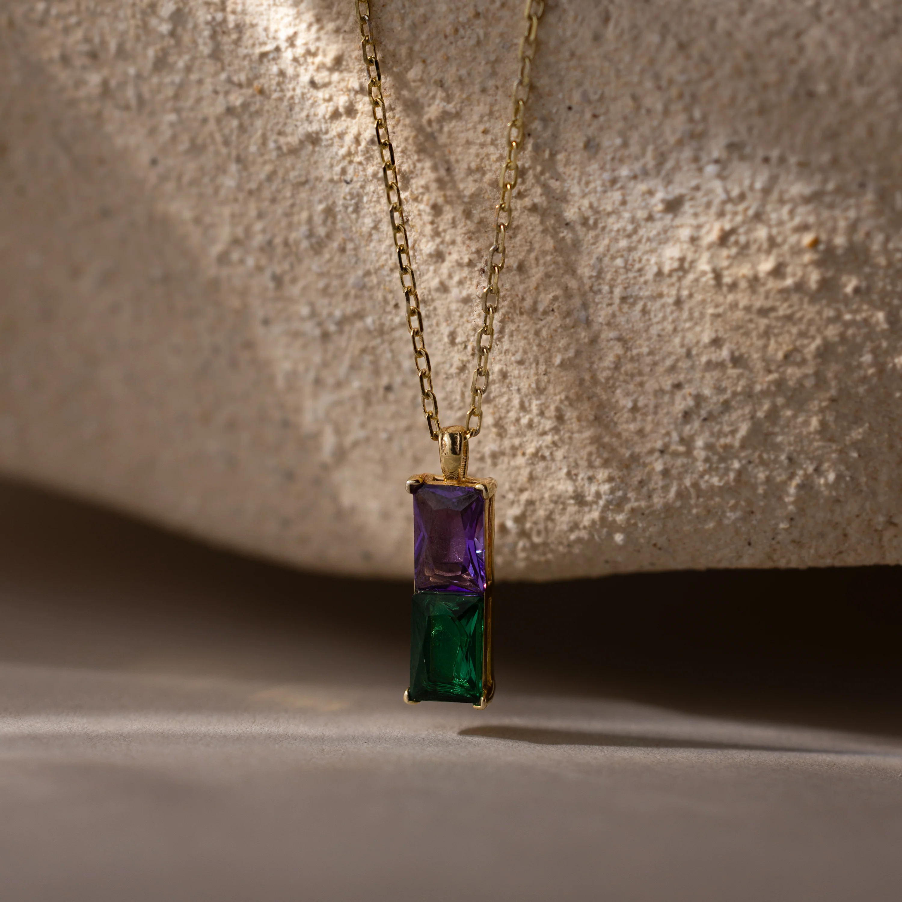 Duo Birthstone Name Necklace - Image 6