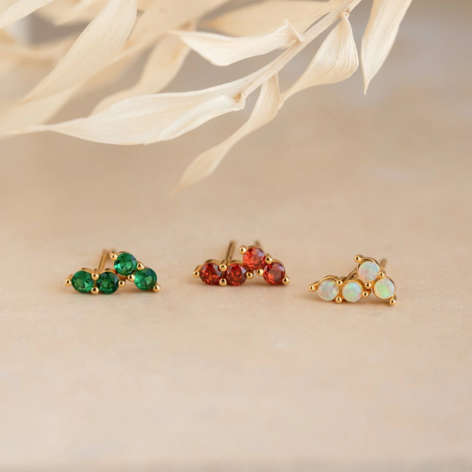 Duo Birthstone Studs - Image 3