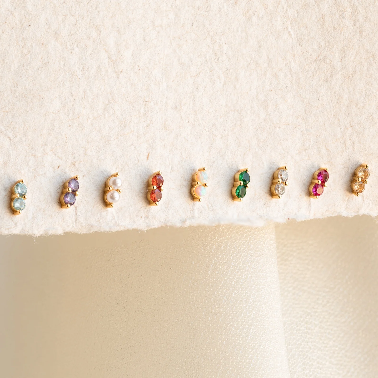 Duo Birthstone Studs - Image 8