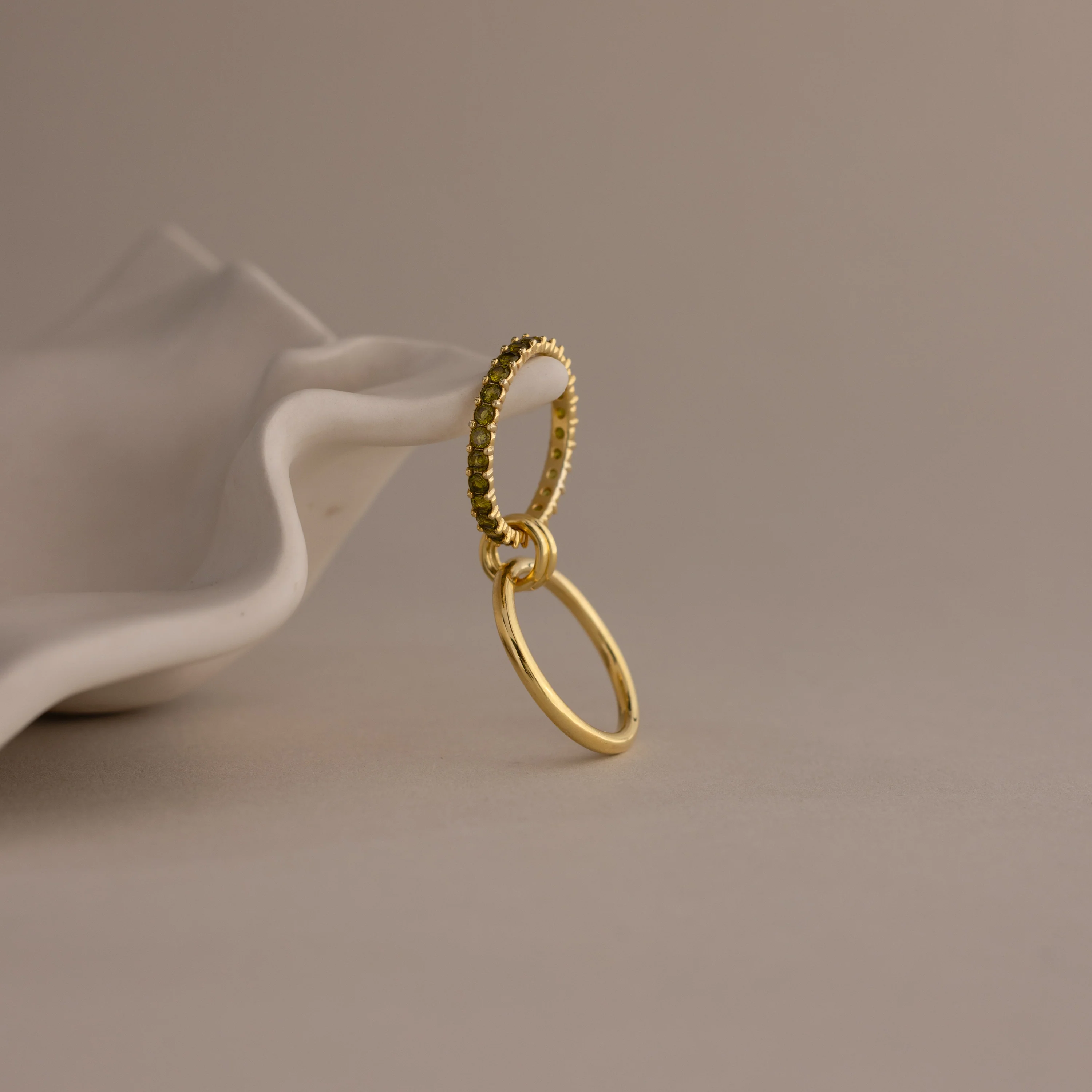 Duo Birthstone Tennis Linked Ring Set - Image 20