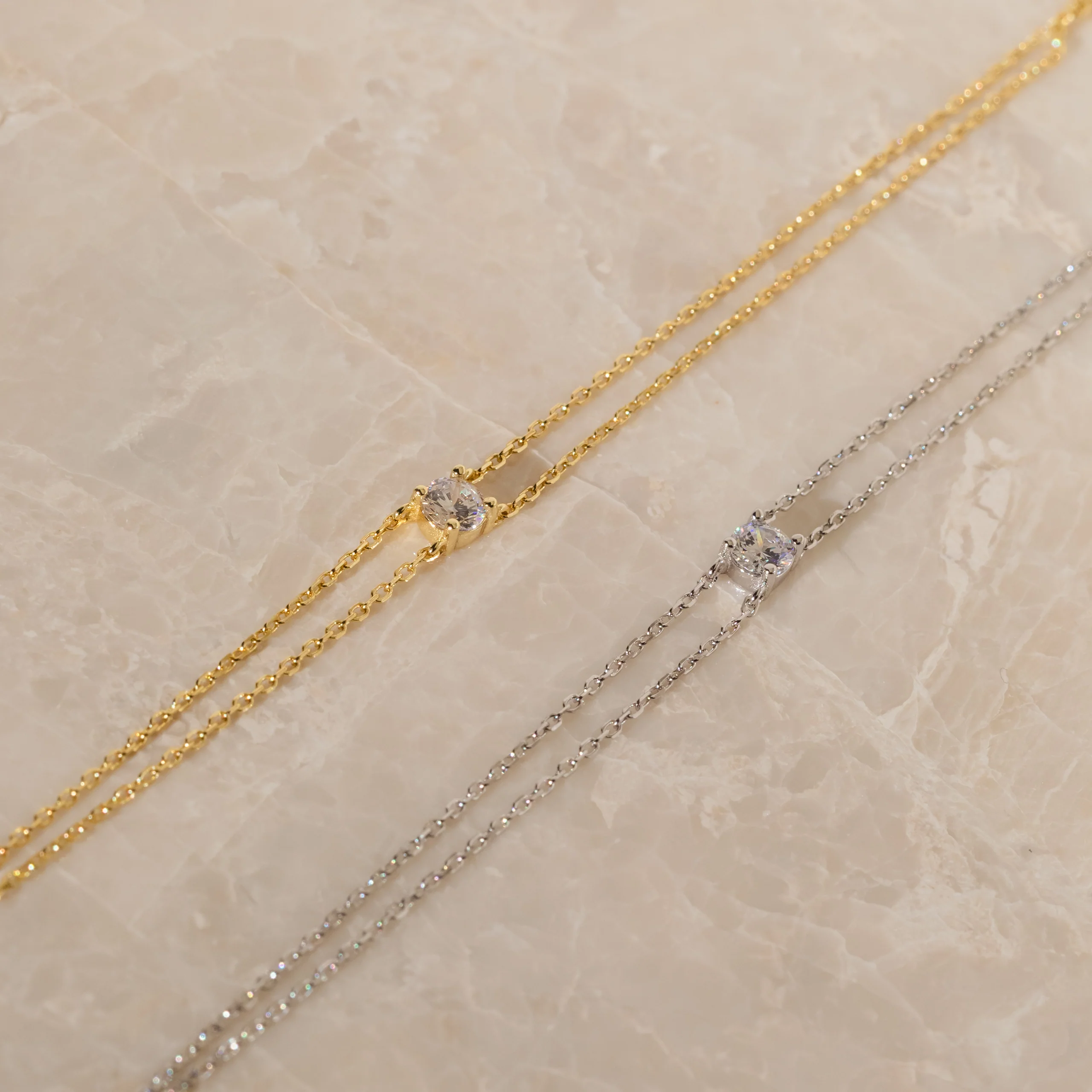 Duo Chain Diamond Bracelet - Image 5