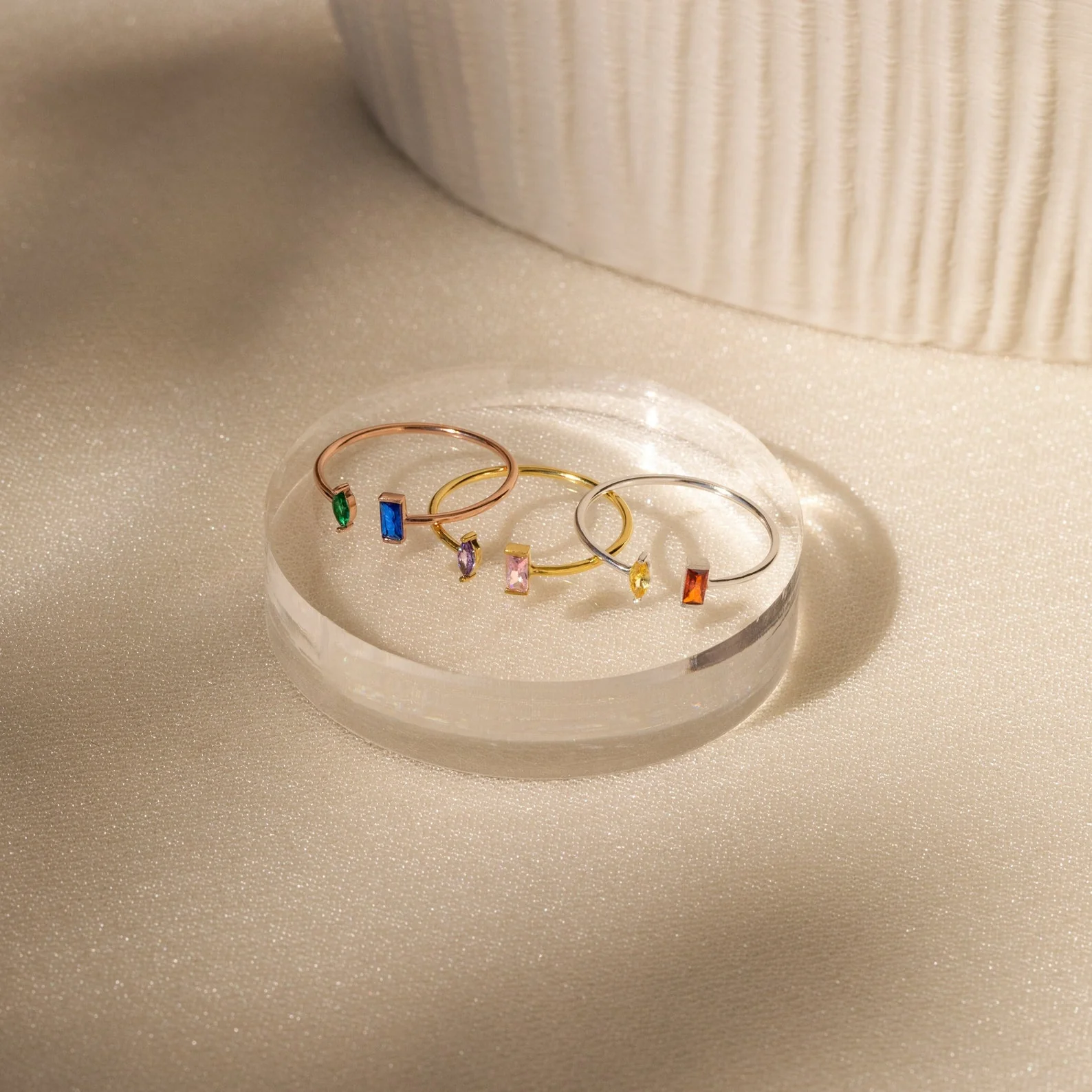Duo Marquise Baguette Ring - Image 3