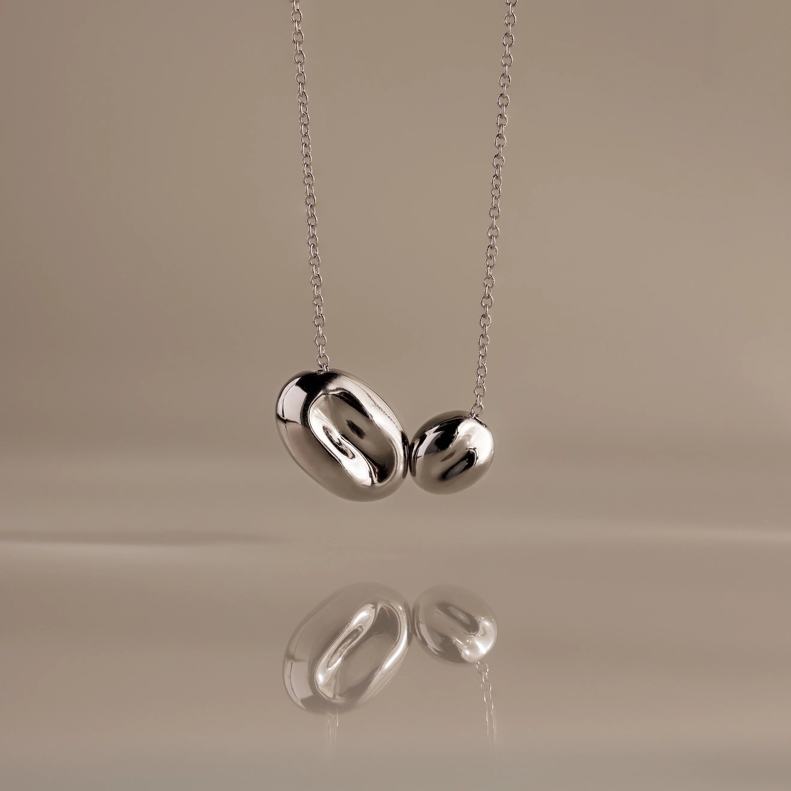 Duo Pebble Necklace - Image 2