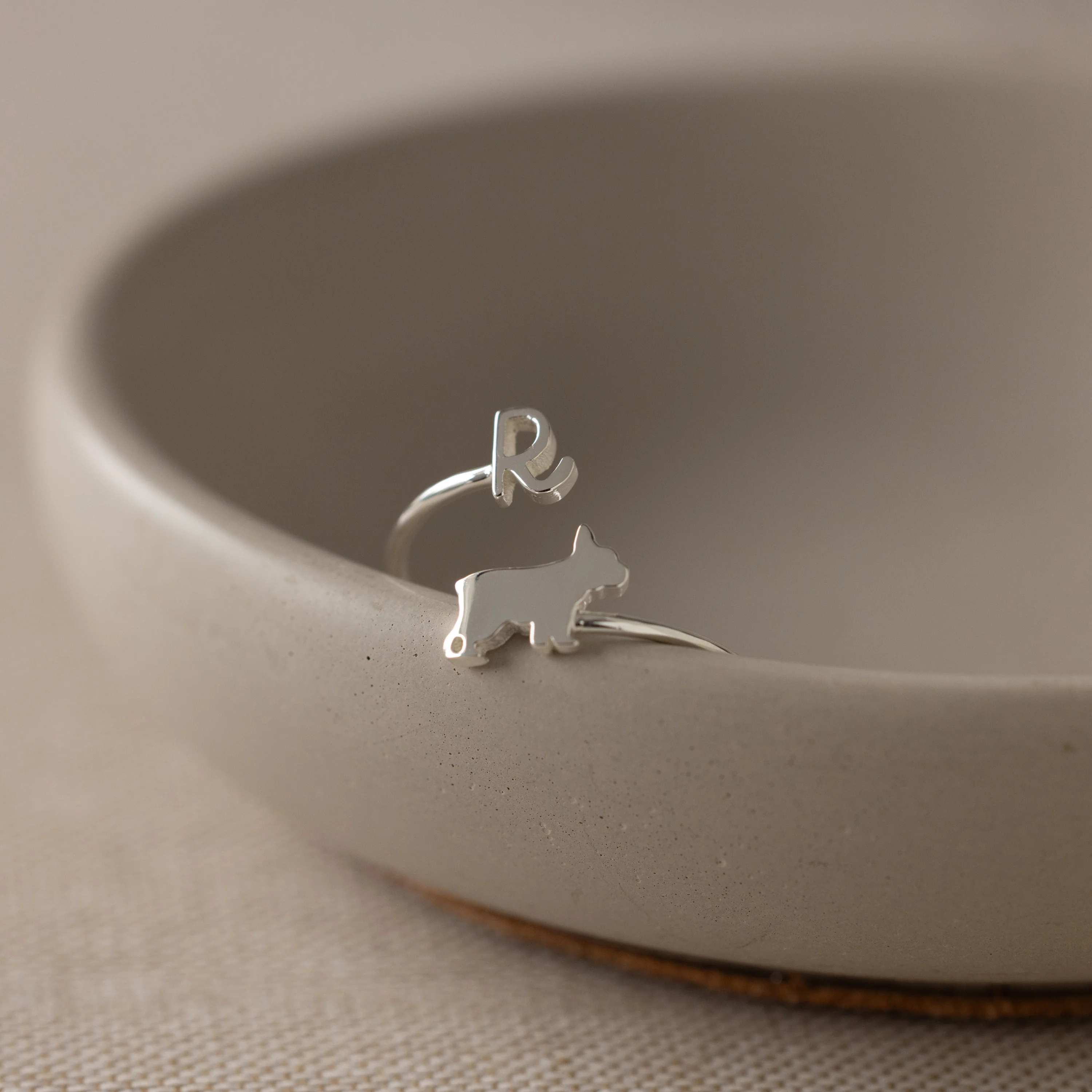 Duo Pet Initial Wrap Ring - Image 5