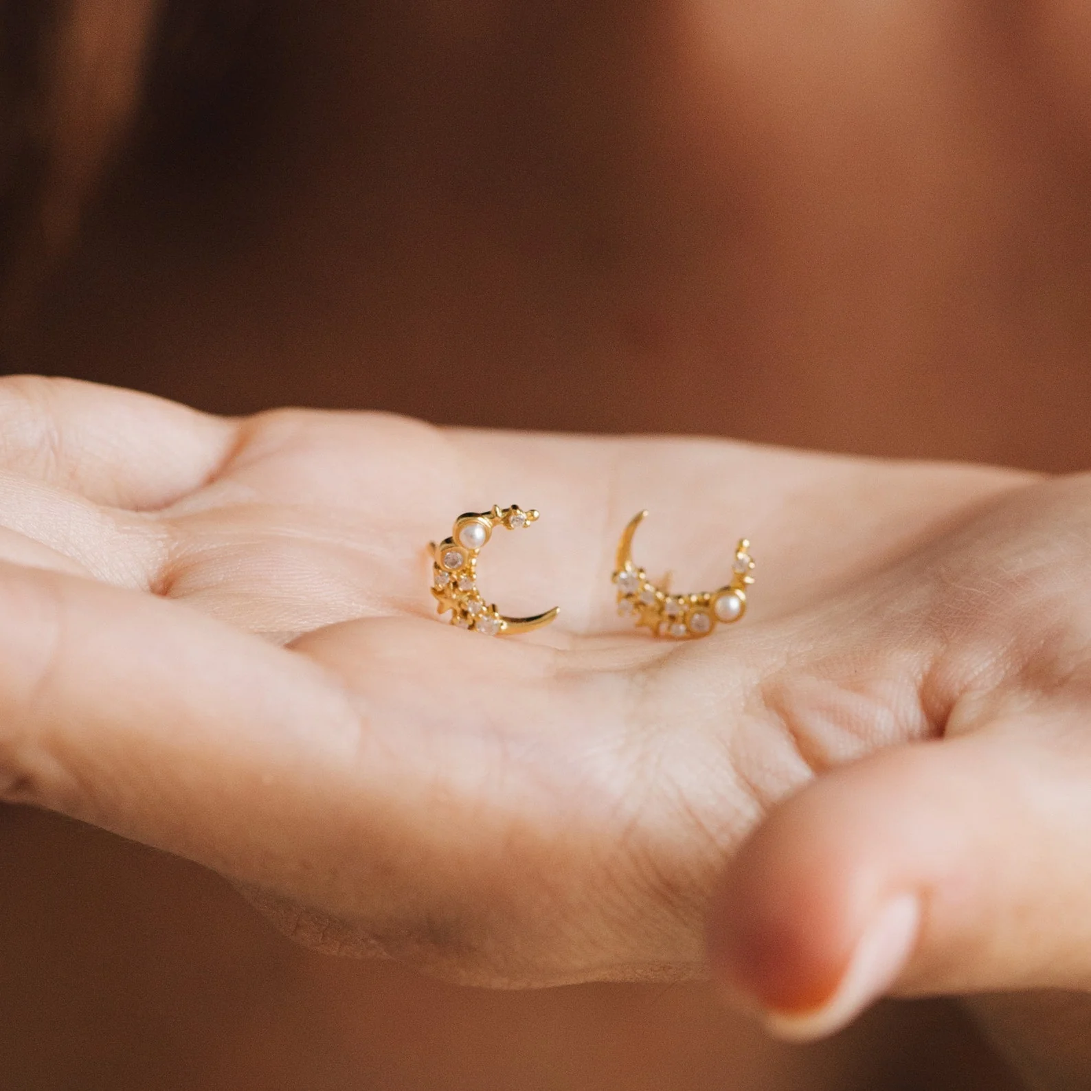 Eclipse Moon Studs - Image 3