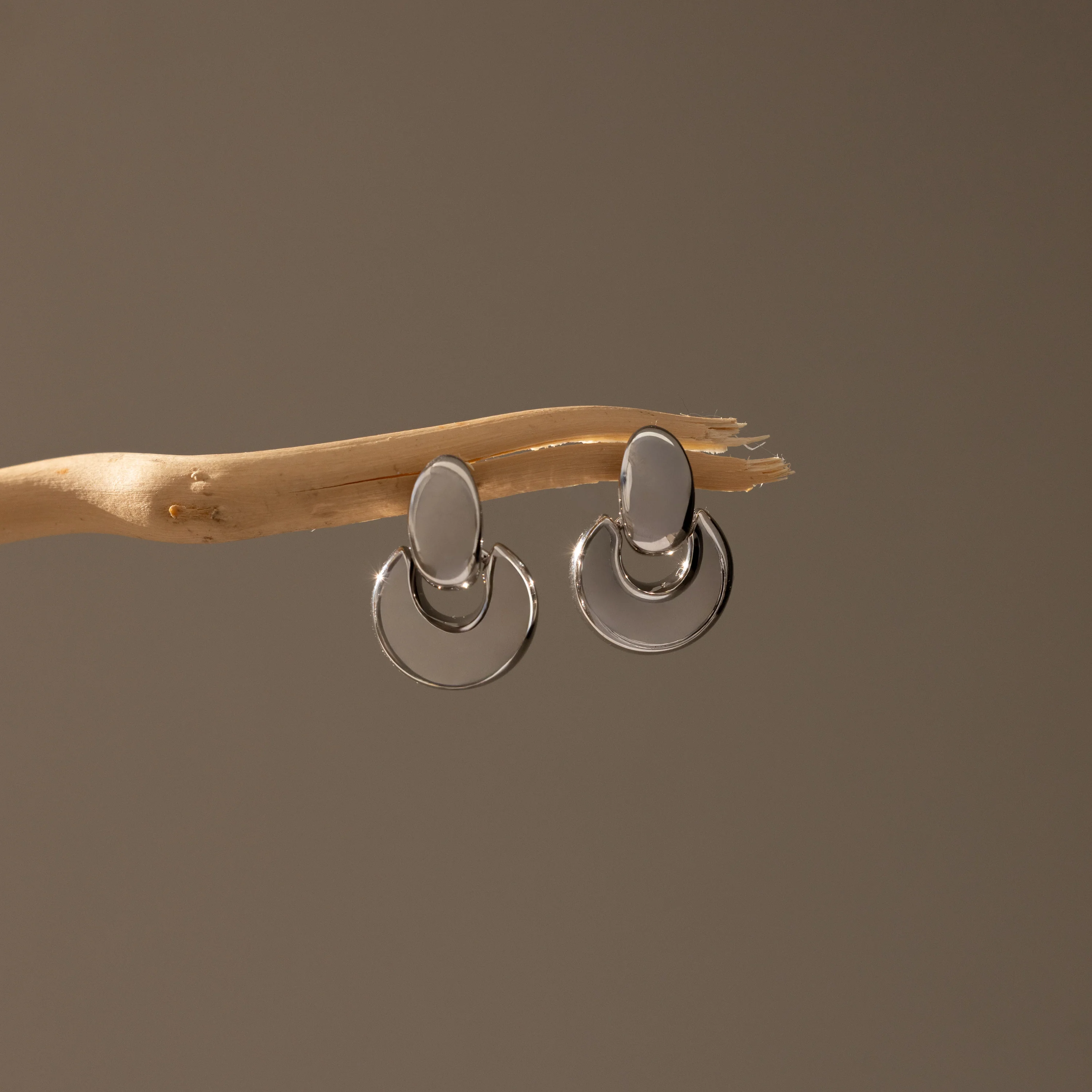 Eclipse Dome Studs in Silver - Image 5