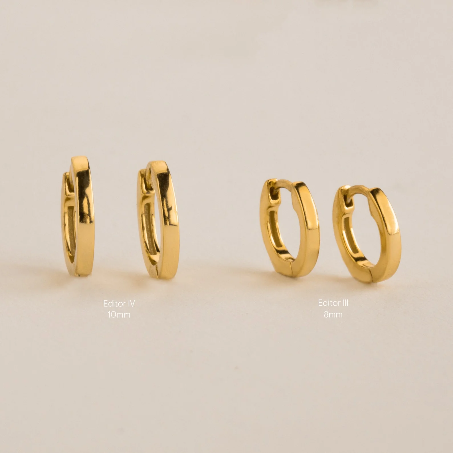 Editor III Huggies in 18K Gold - Image 5