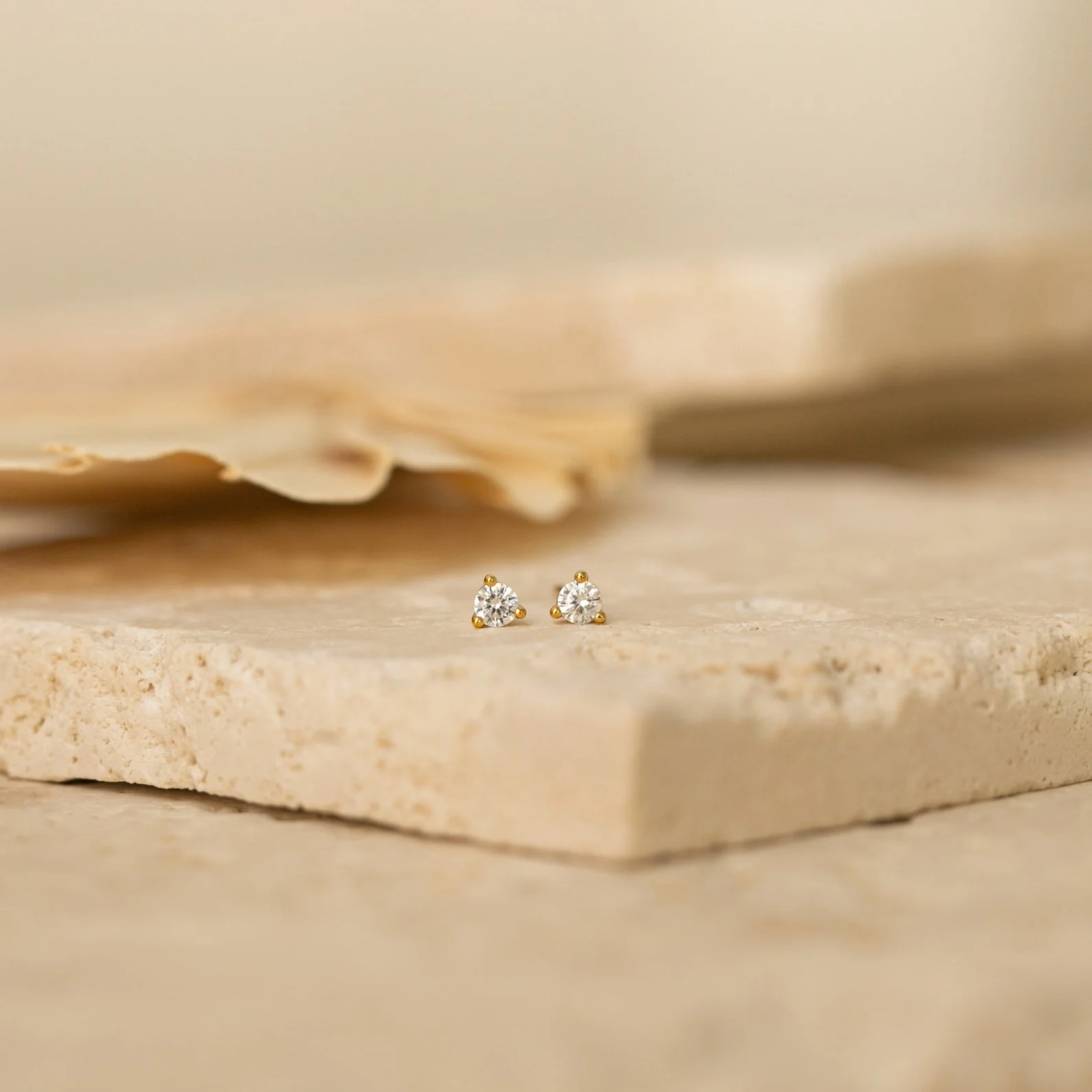 Elena Diamond Studs - Image 3