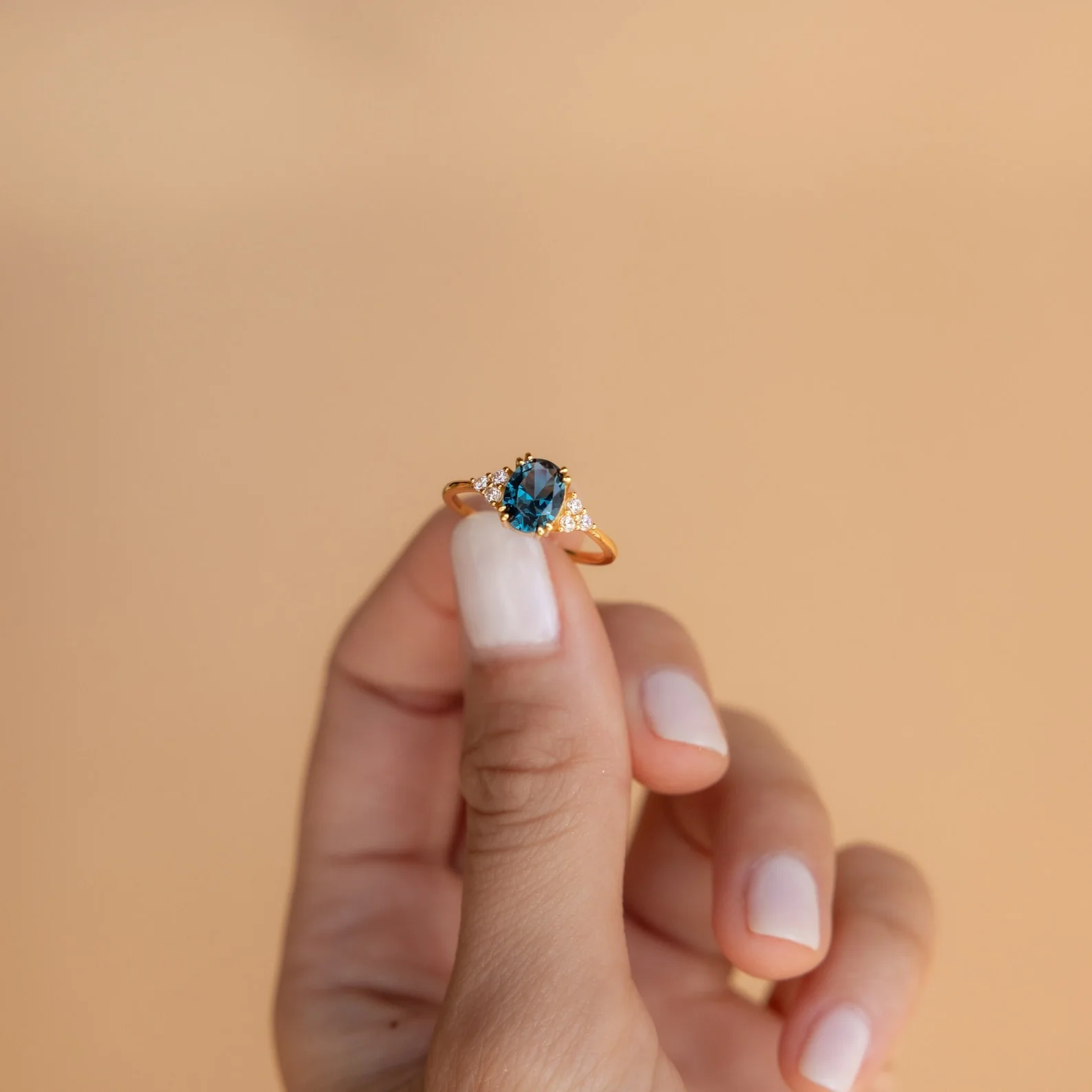 Elizabeth Blue Topaz Ring - Image 3