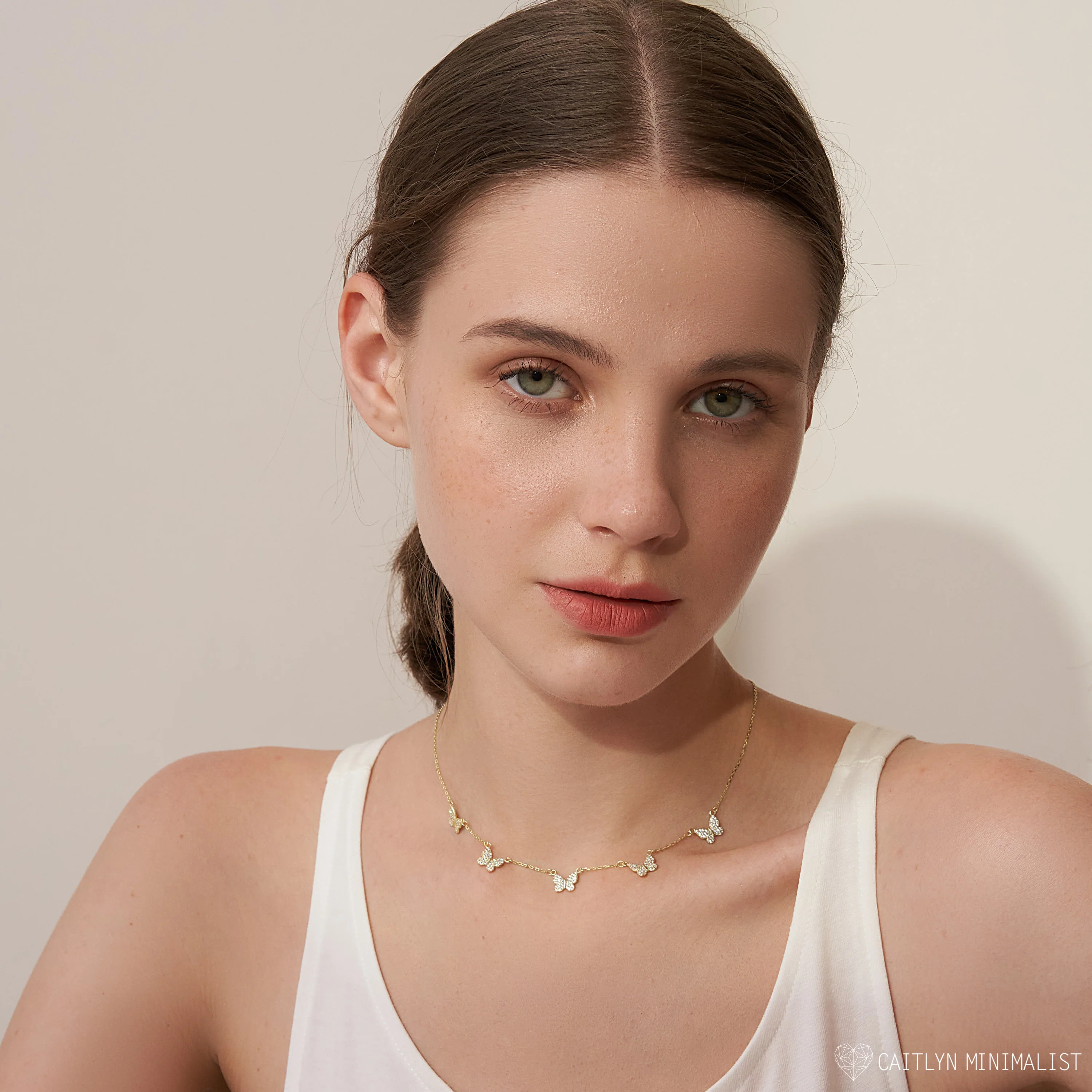 Pave Butterfly Necklace - Image 3