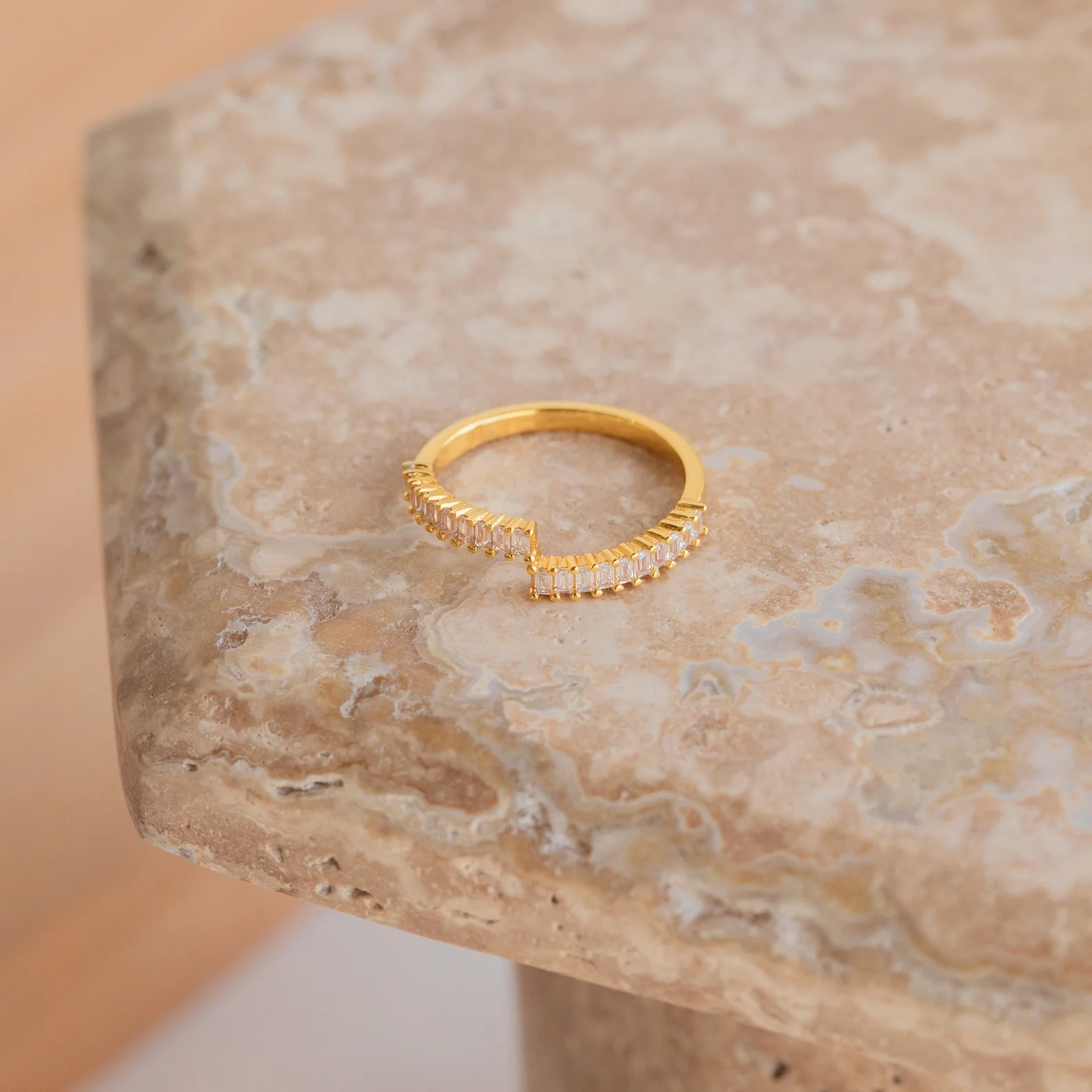 Elora Baguette Wrap Ring - Image 3