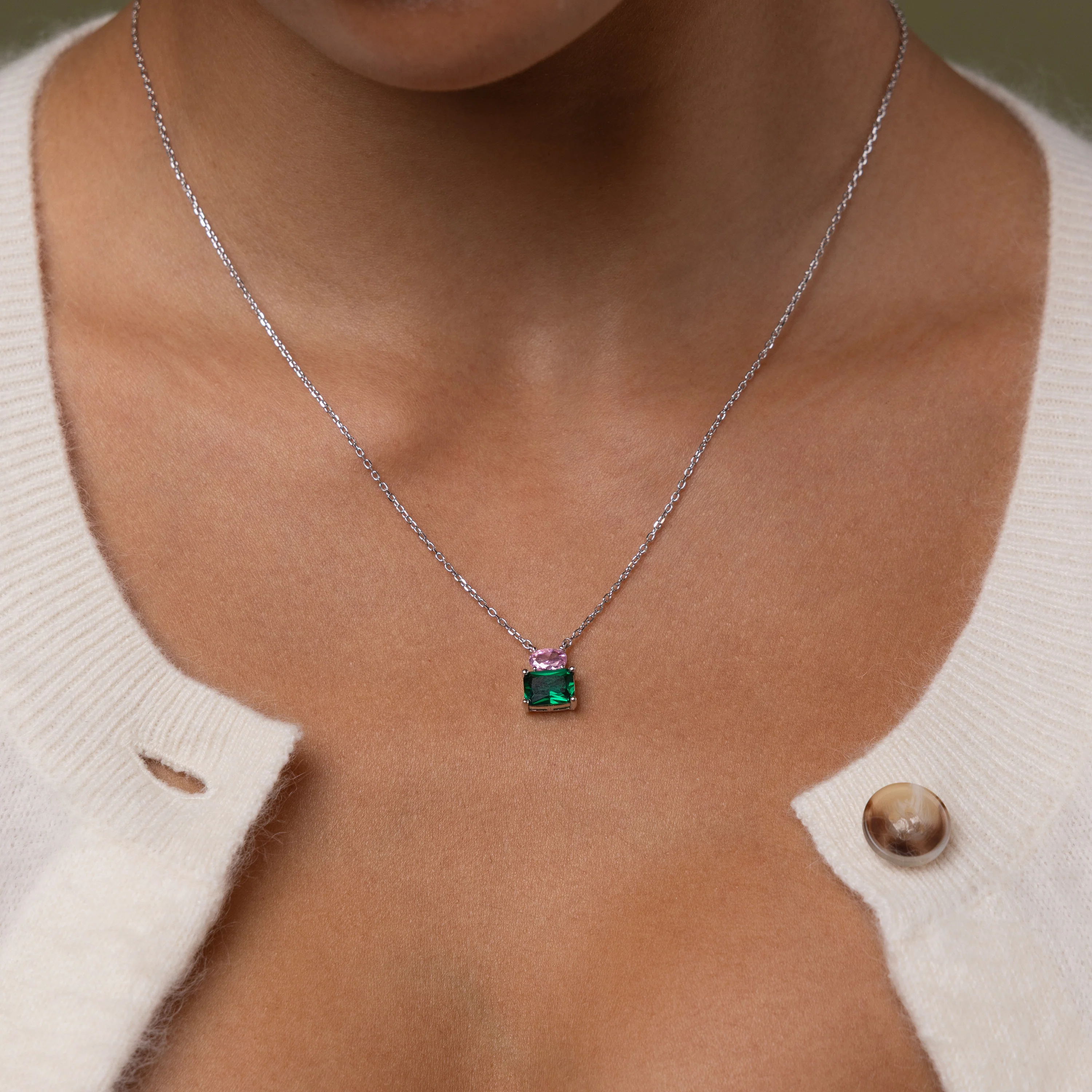 Emerald Bloom Necklace - Image 5