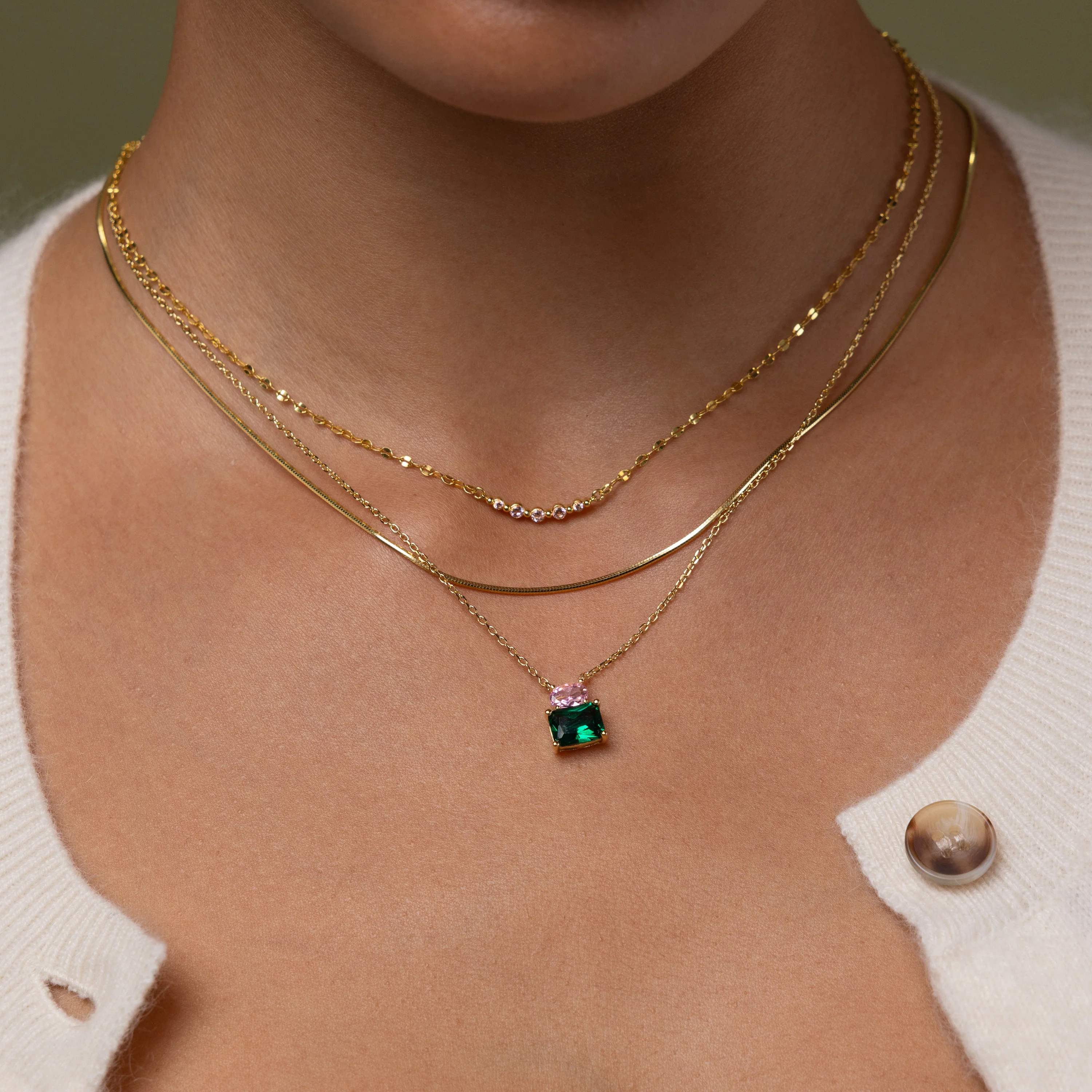 Emerald Bloom Necklace - Image 7