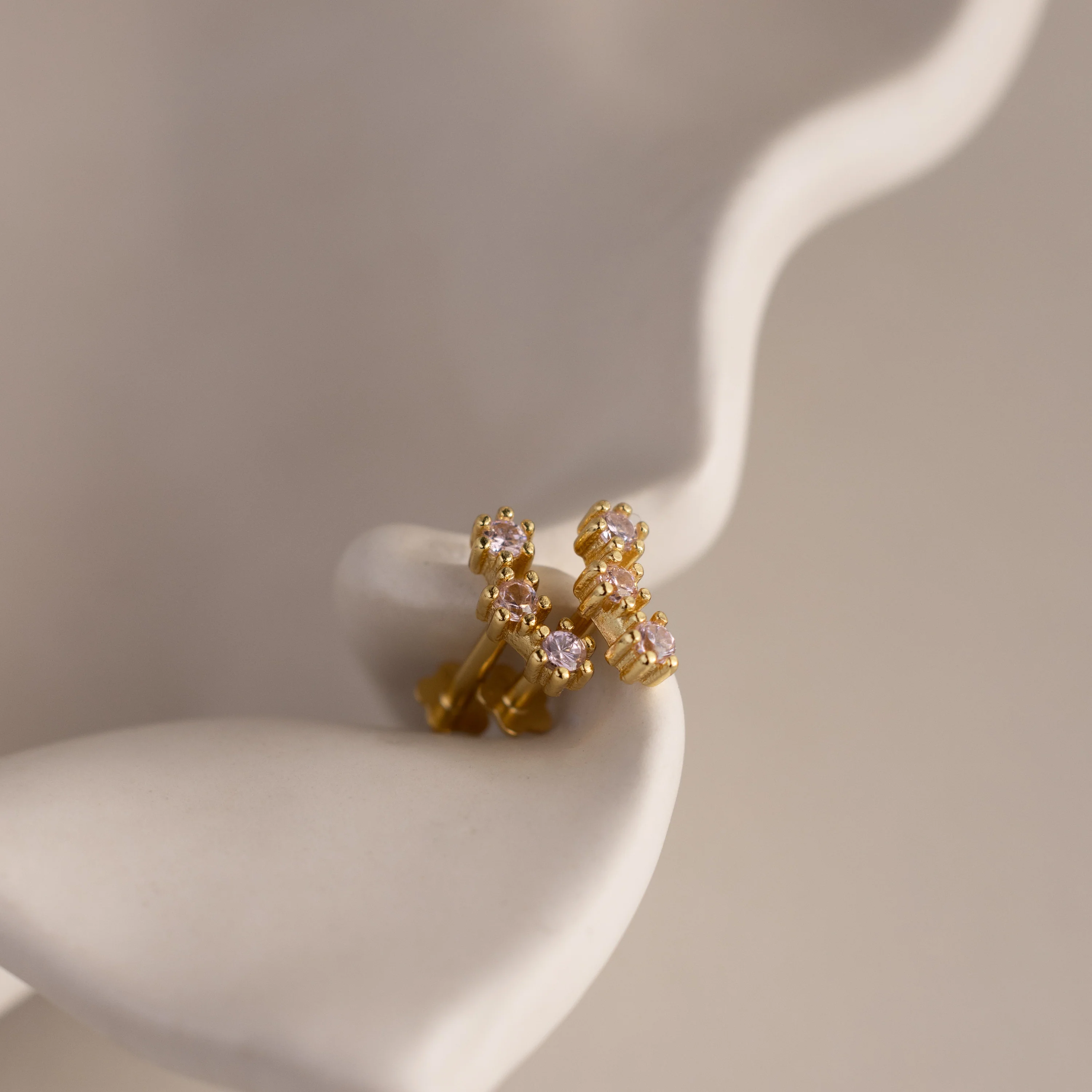 Ruby Cluster Flatback Studs - Image 3