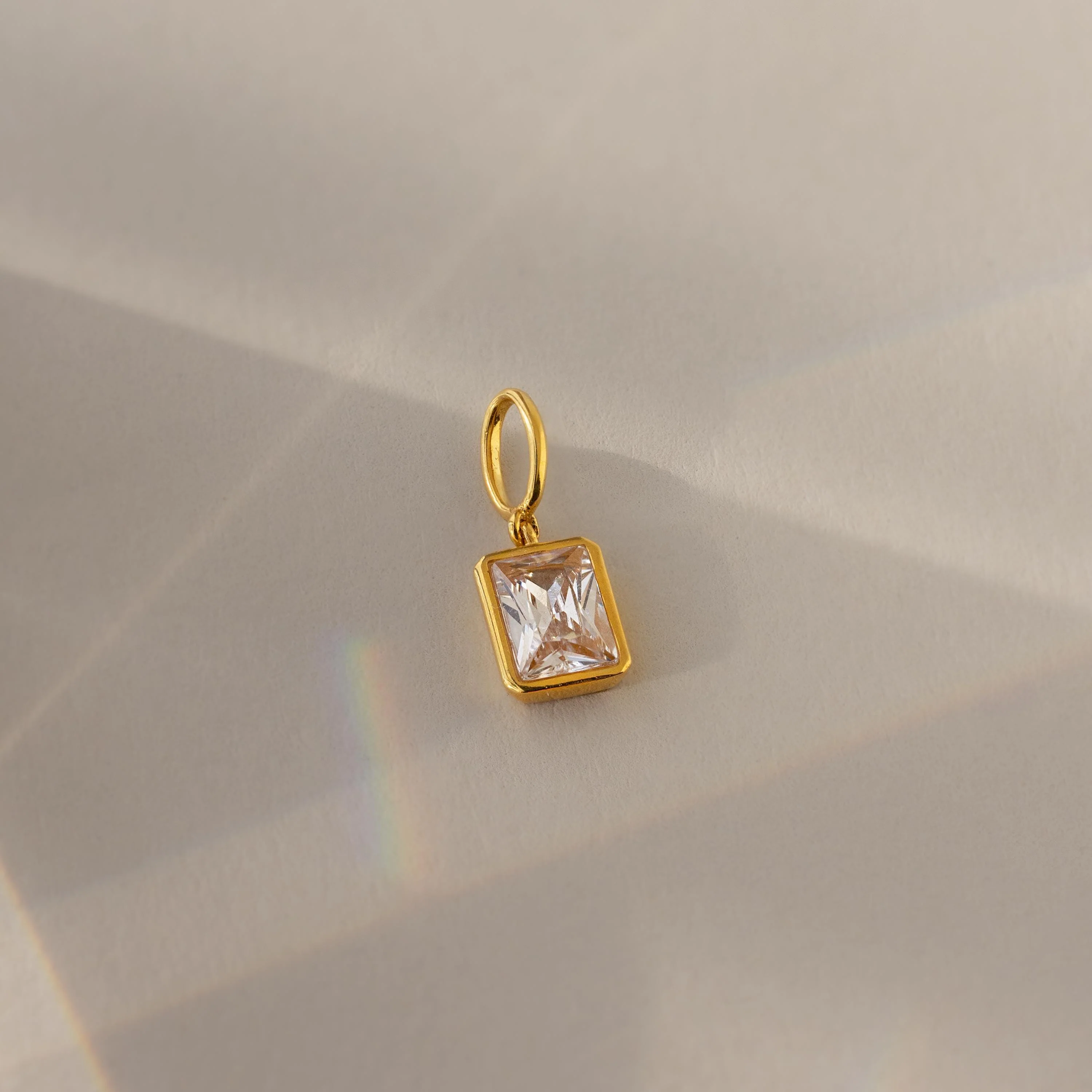 Emerald Cut Ruby Charm - Image 3