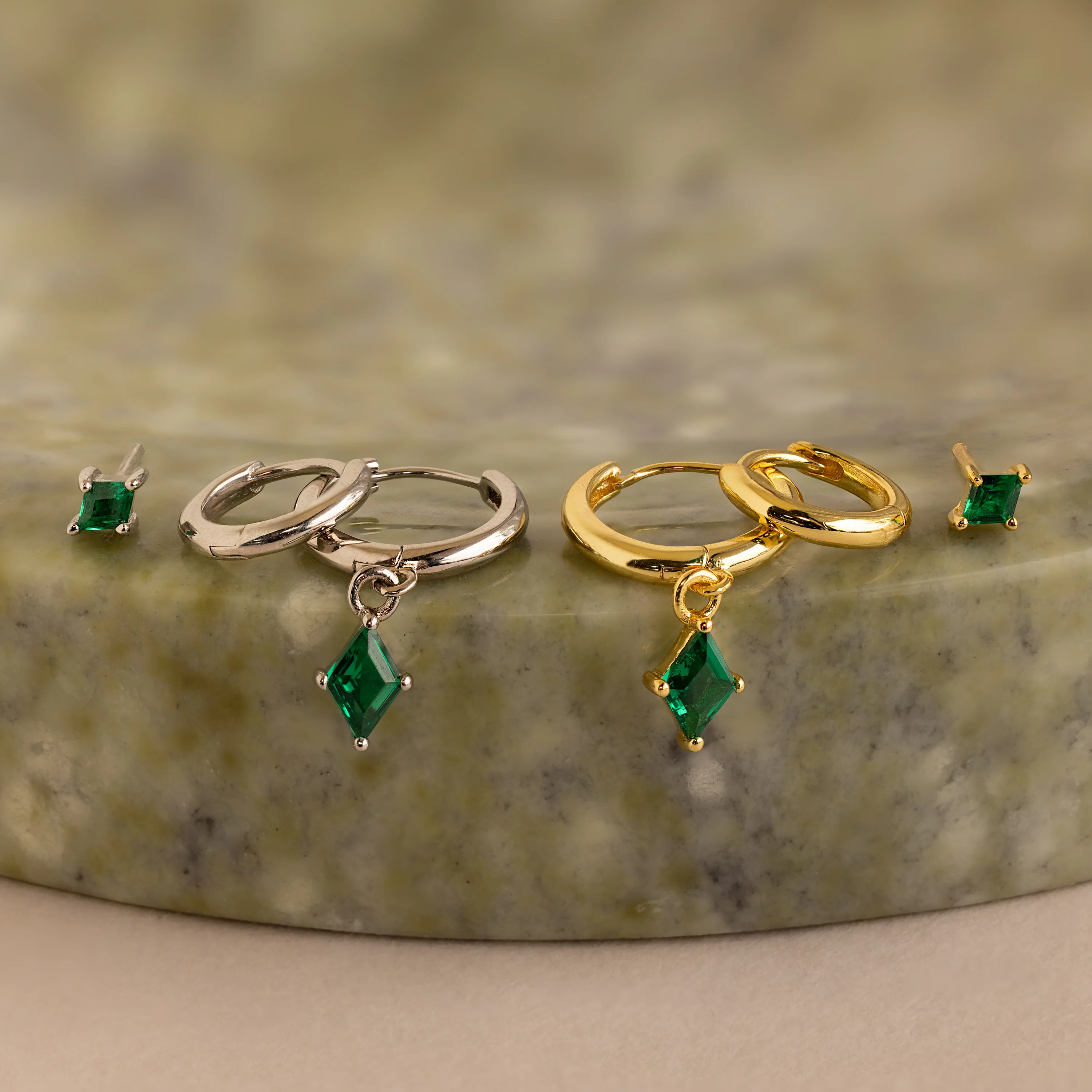 Emerald Earrings Set - Image 5