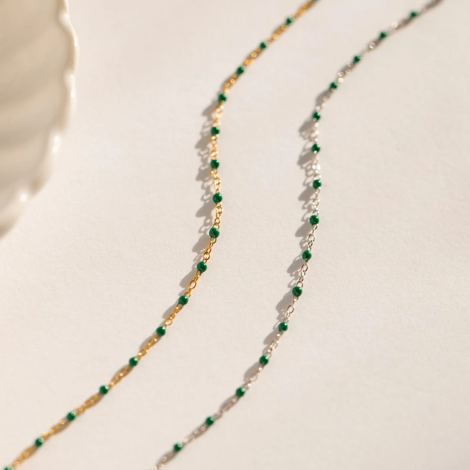 Emerald Station Necklace - Image 4