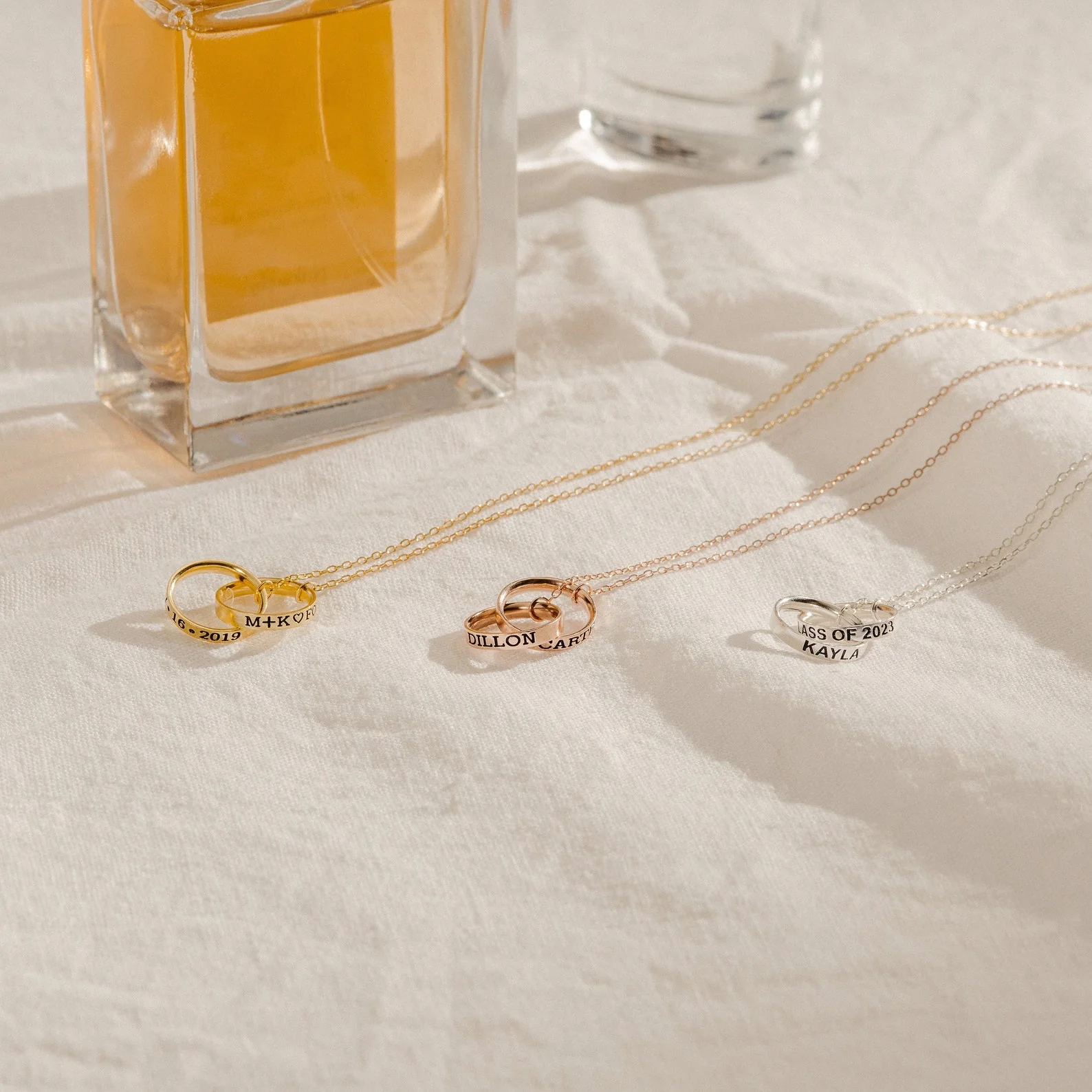 Engraved Interlocking Necklace - Image 7