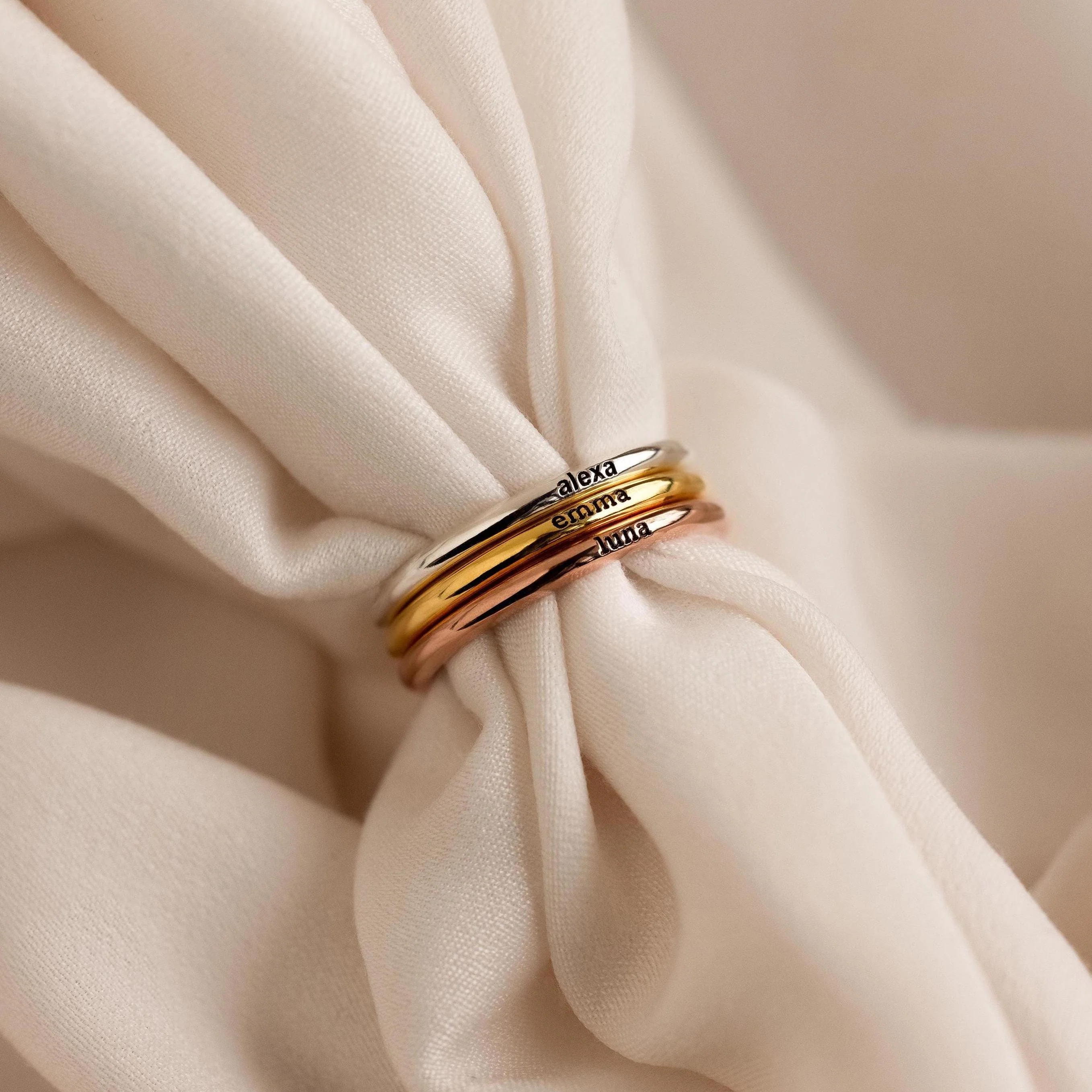 Engraved Tiny Name Ring - Image 6