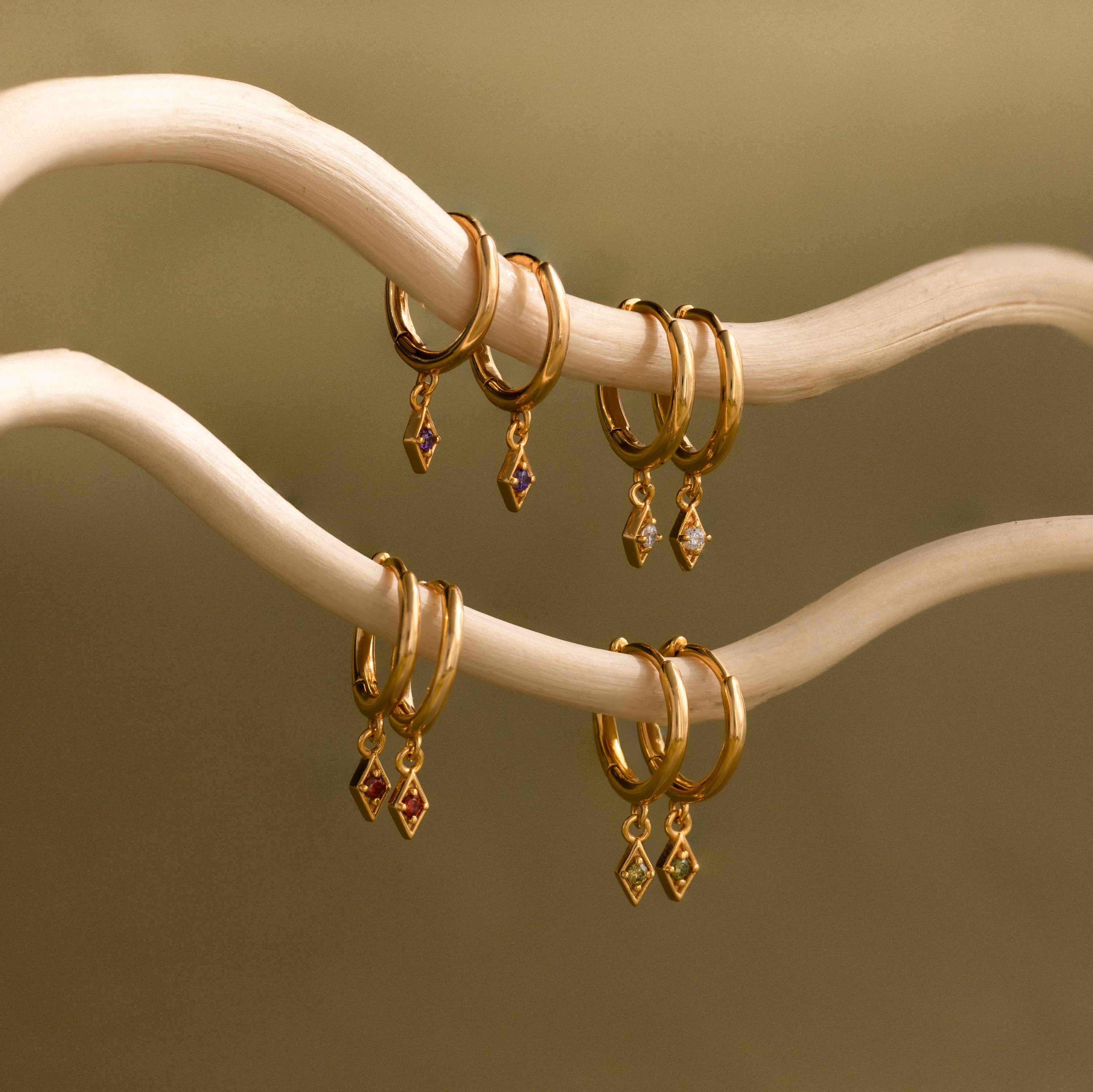 Ericka Birthstone Huggies - Image 7