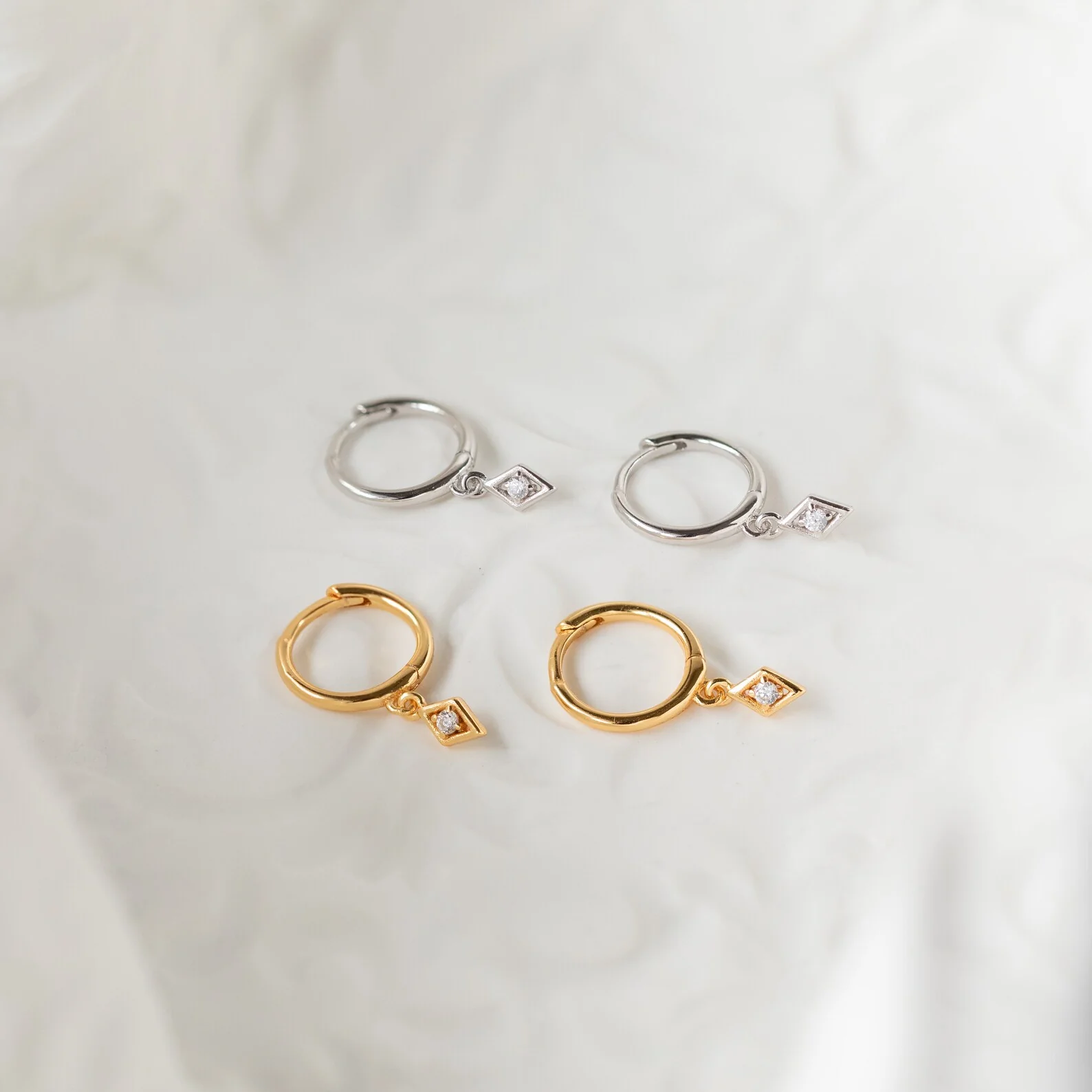 Ericka Diamond Huggies - Image 8