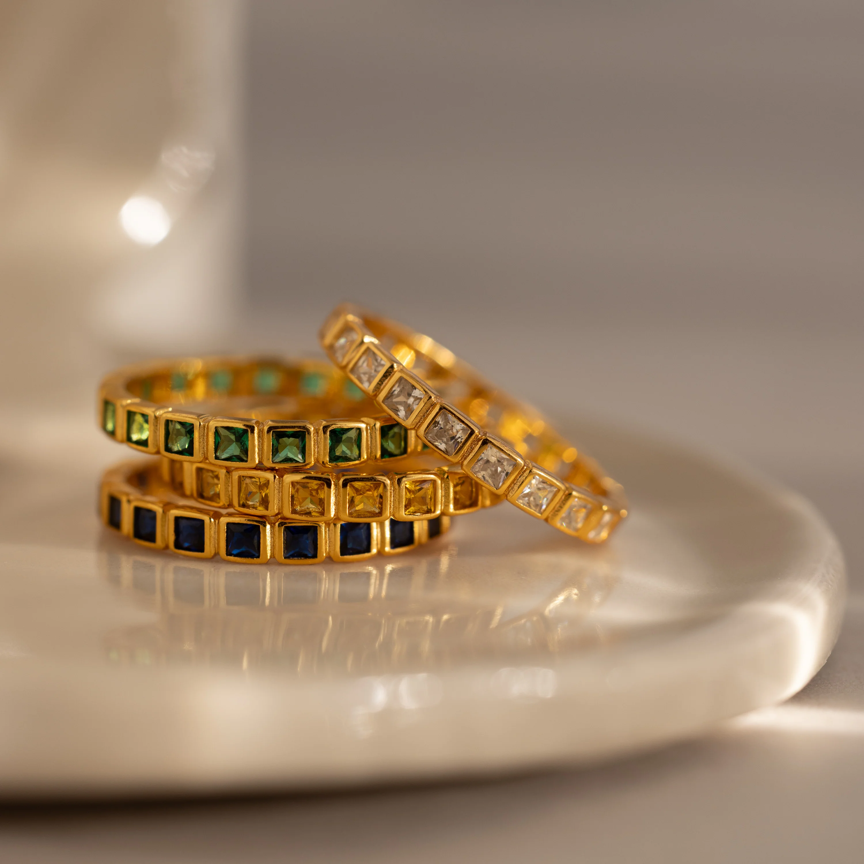 Eternity Bezel Sapphire Ring - Image 5
