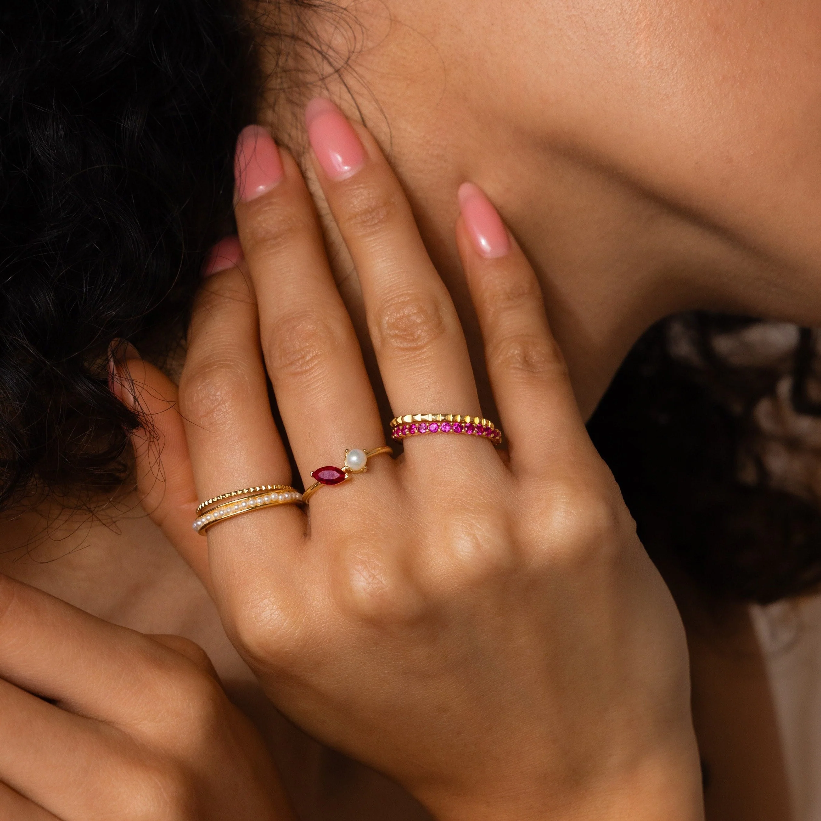 Eternity Tennis Birthstone Ring - Image 6