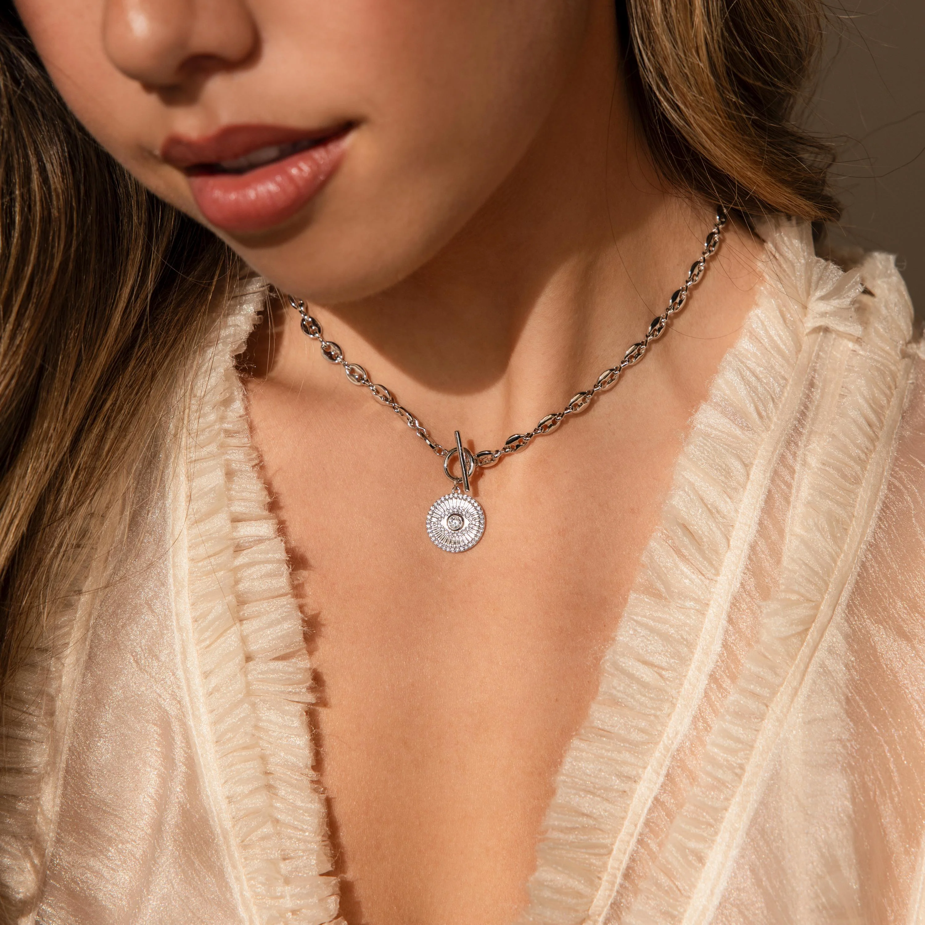Evil Eye Toggle Necklace - Image 4