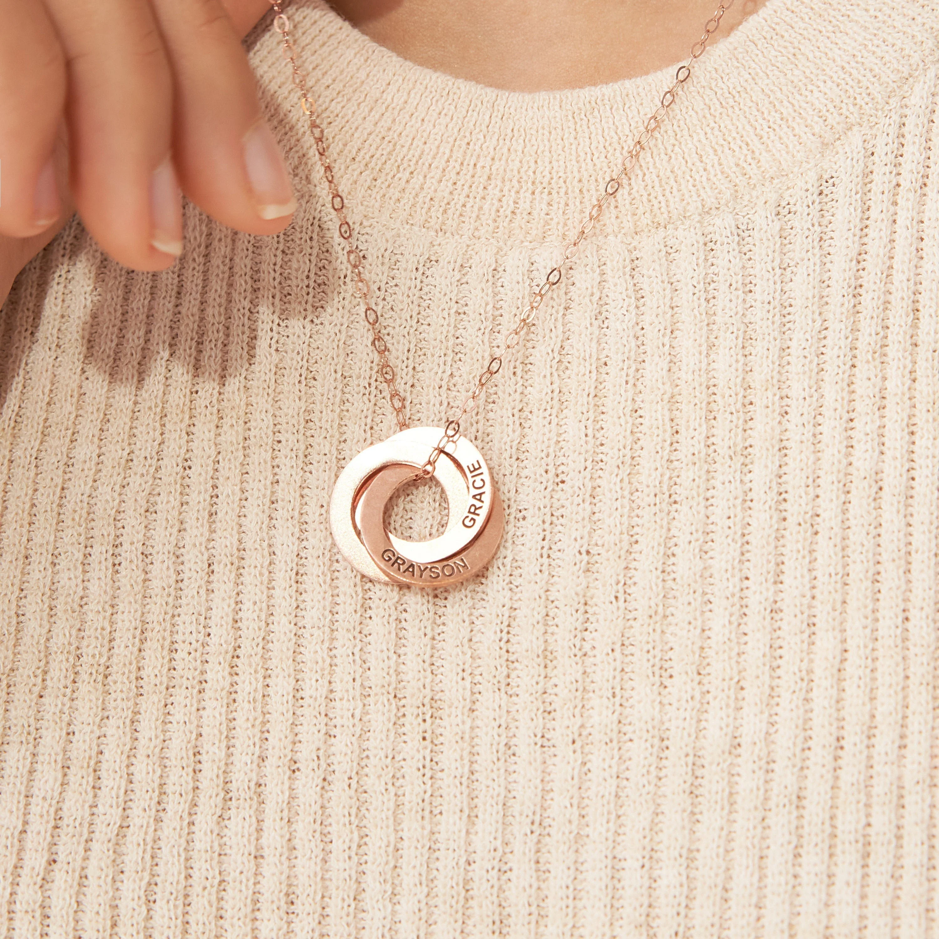 Interlocking Family Necklace - Image 4