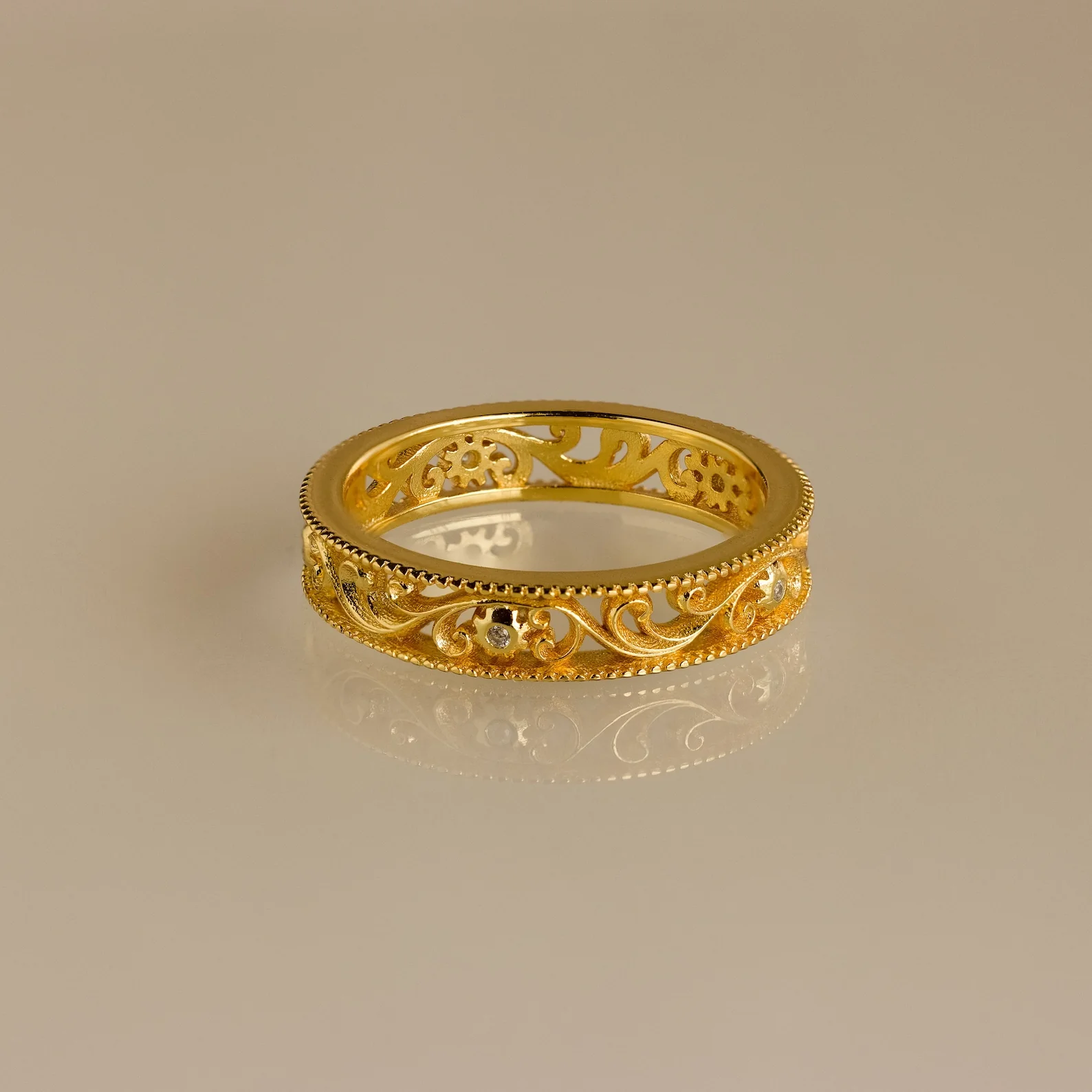 Filigree Flower Ring - Image 3