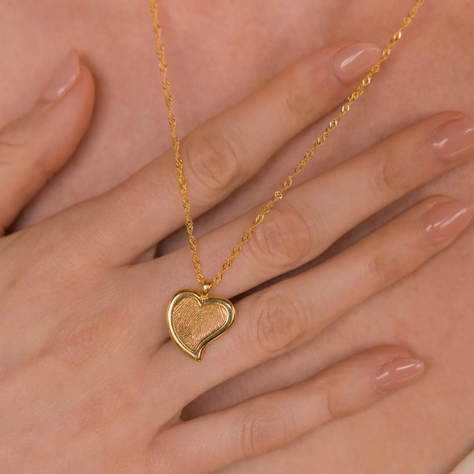 Fingerprint Heart Necklace - Image 2