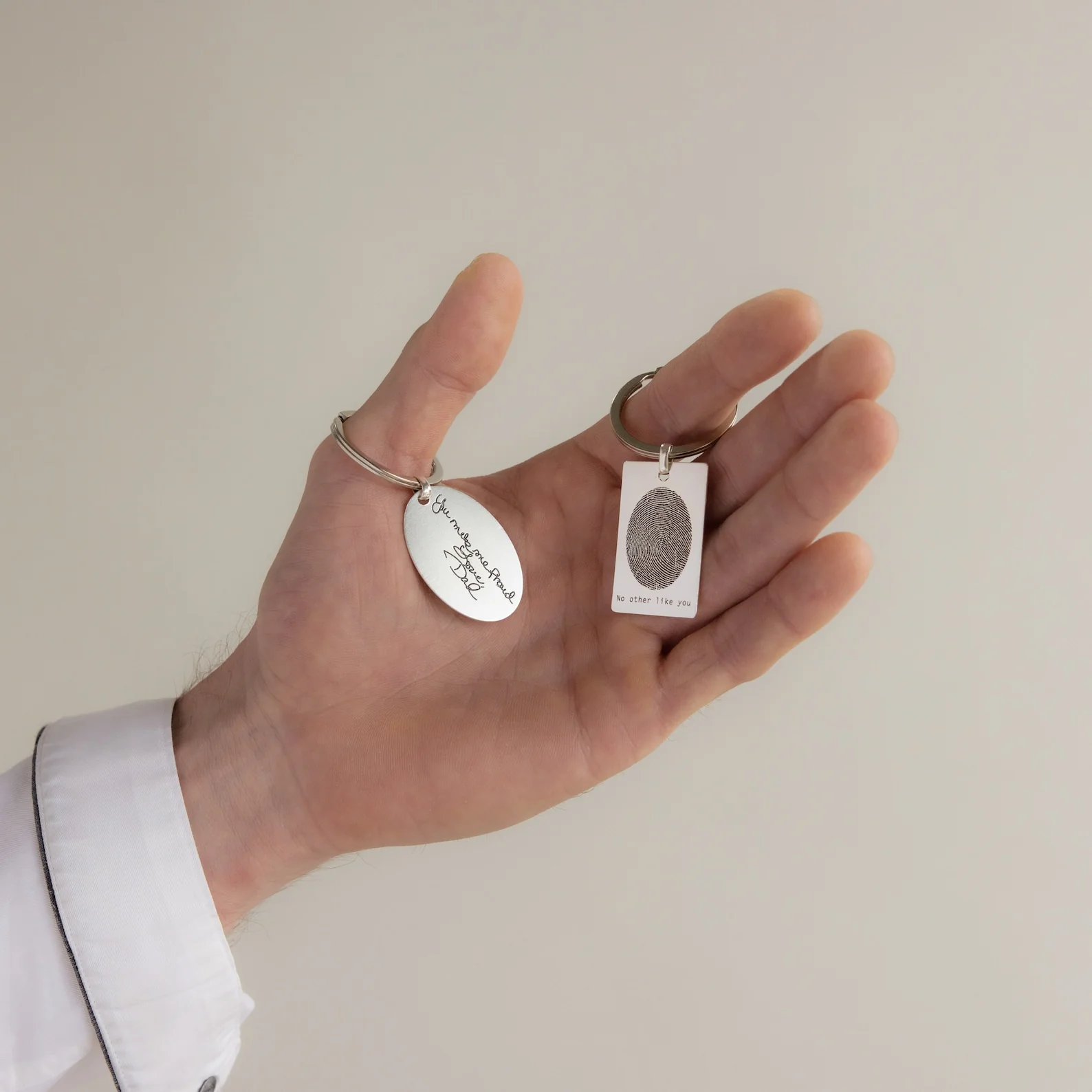 Fingerprint Rectangle Keychain - Image 4