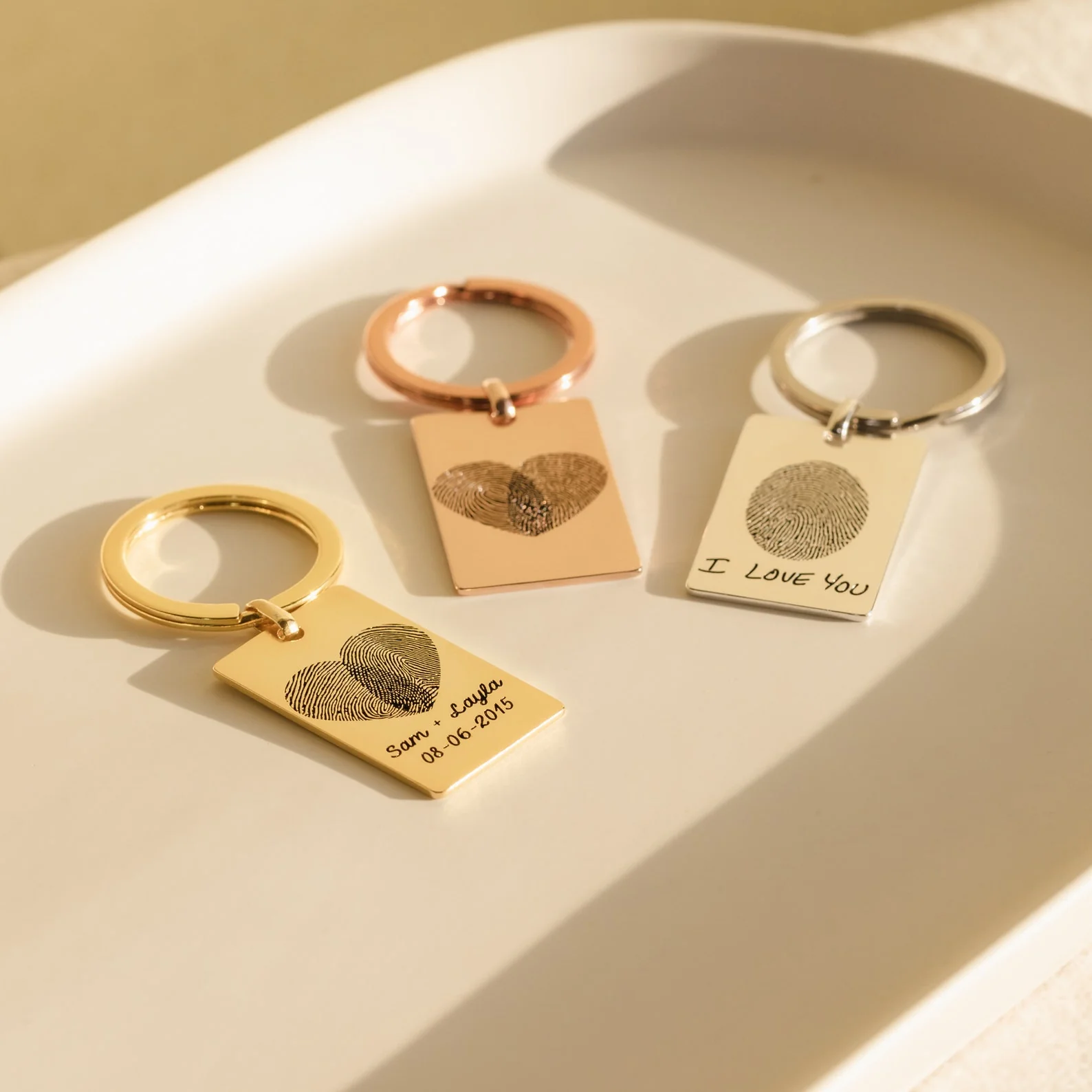 Fingerprint Rectangle Keychain - Image 7