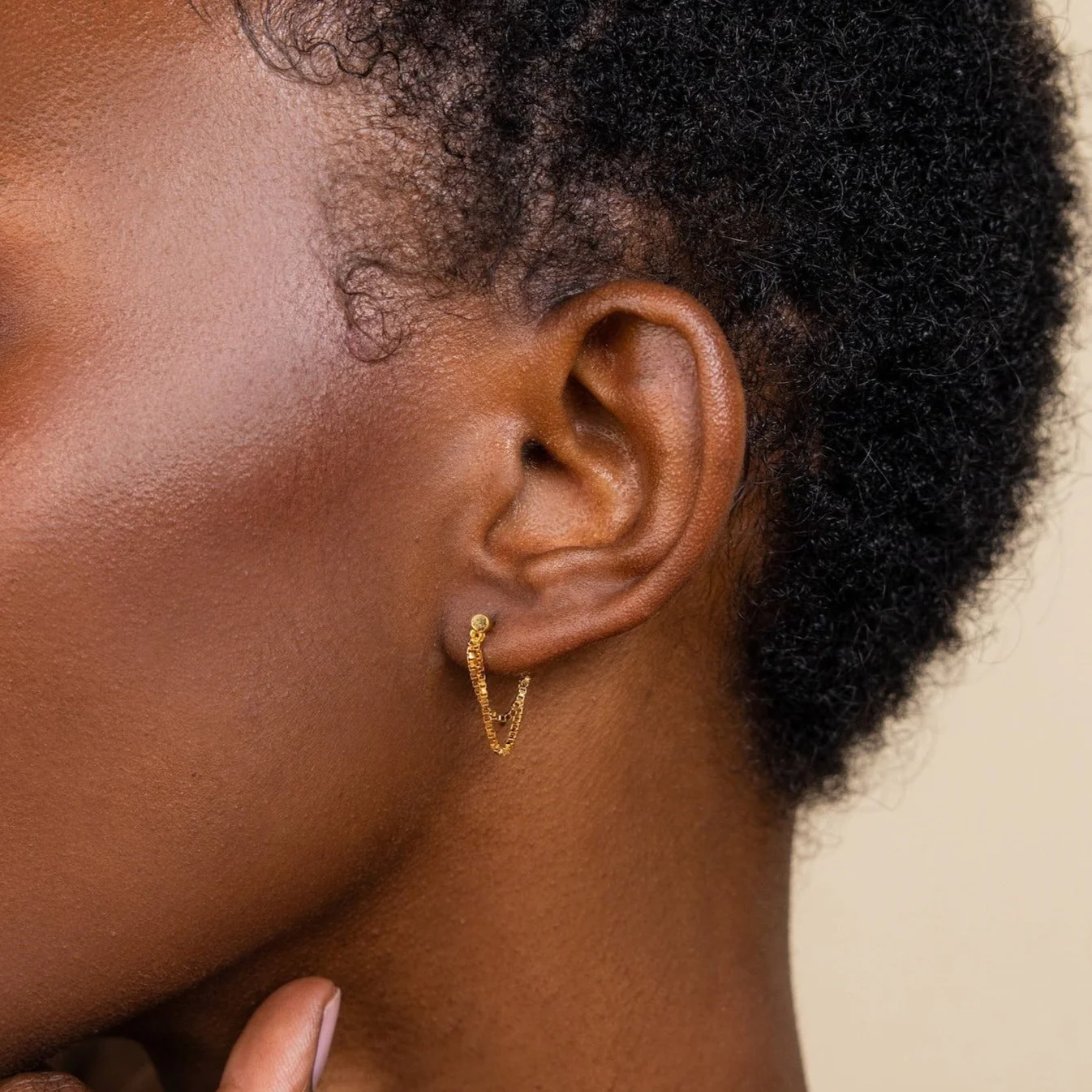Flatback Chain Earrings - Image 2