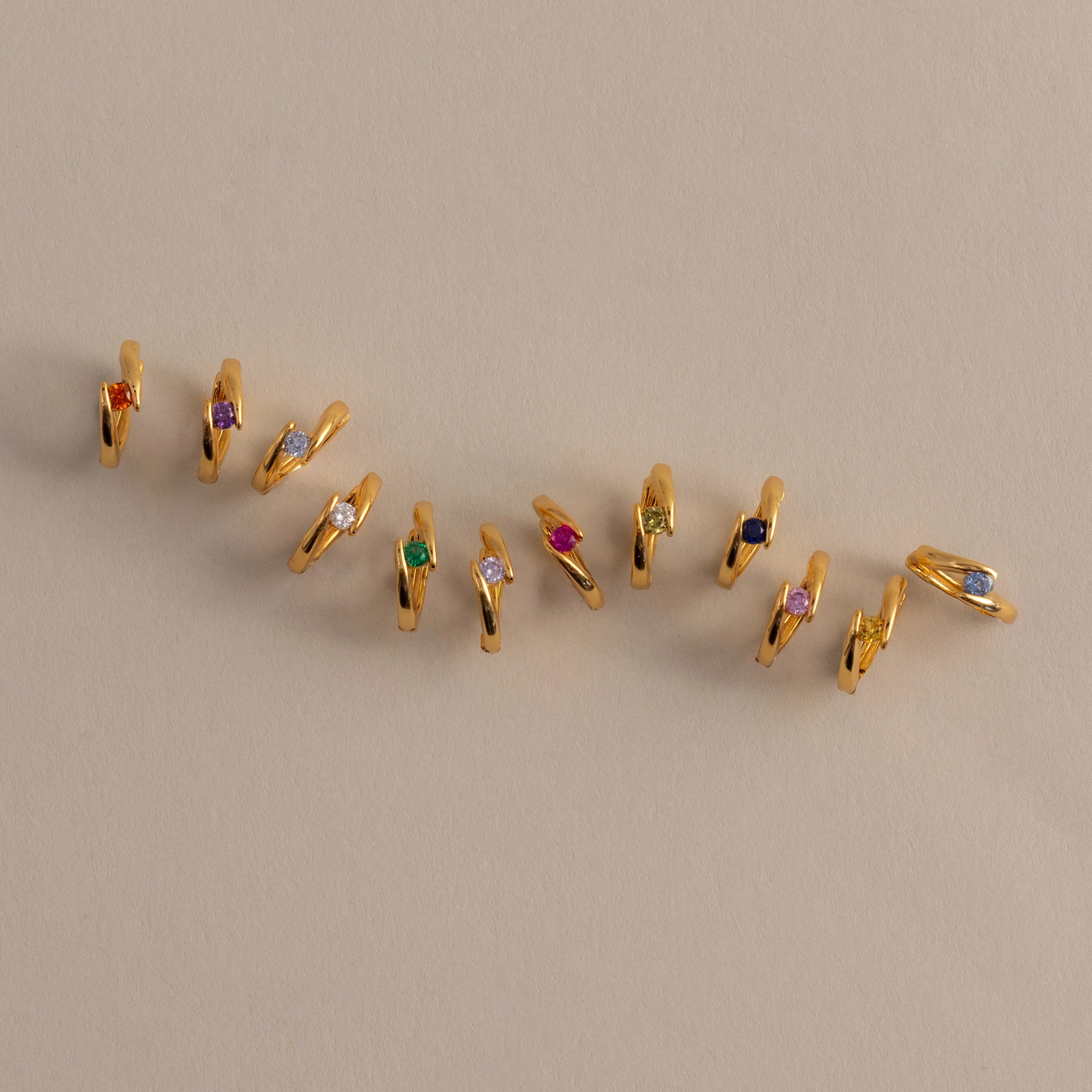 Floating Ruby Huggies - Image 5