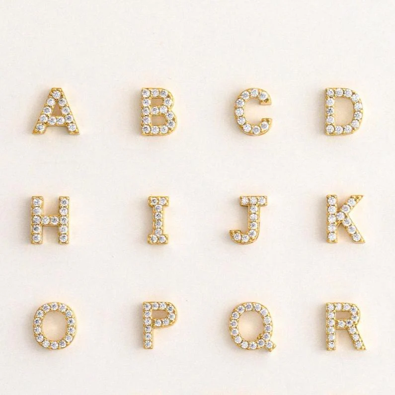 Floating Pave Initial Necklace - Image 7