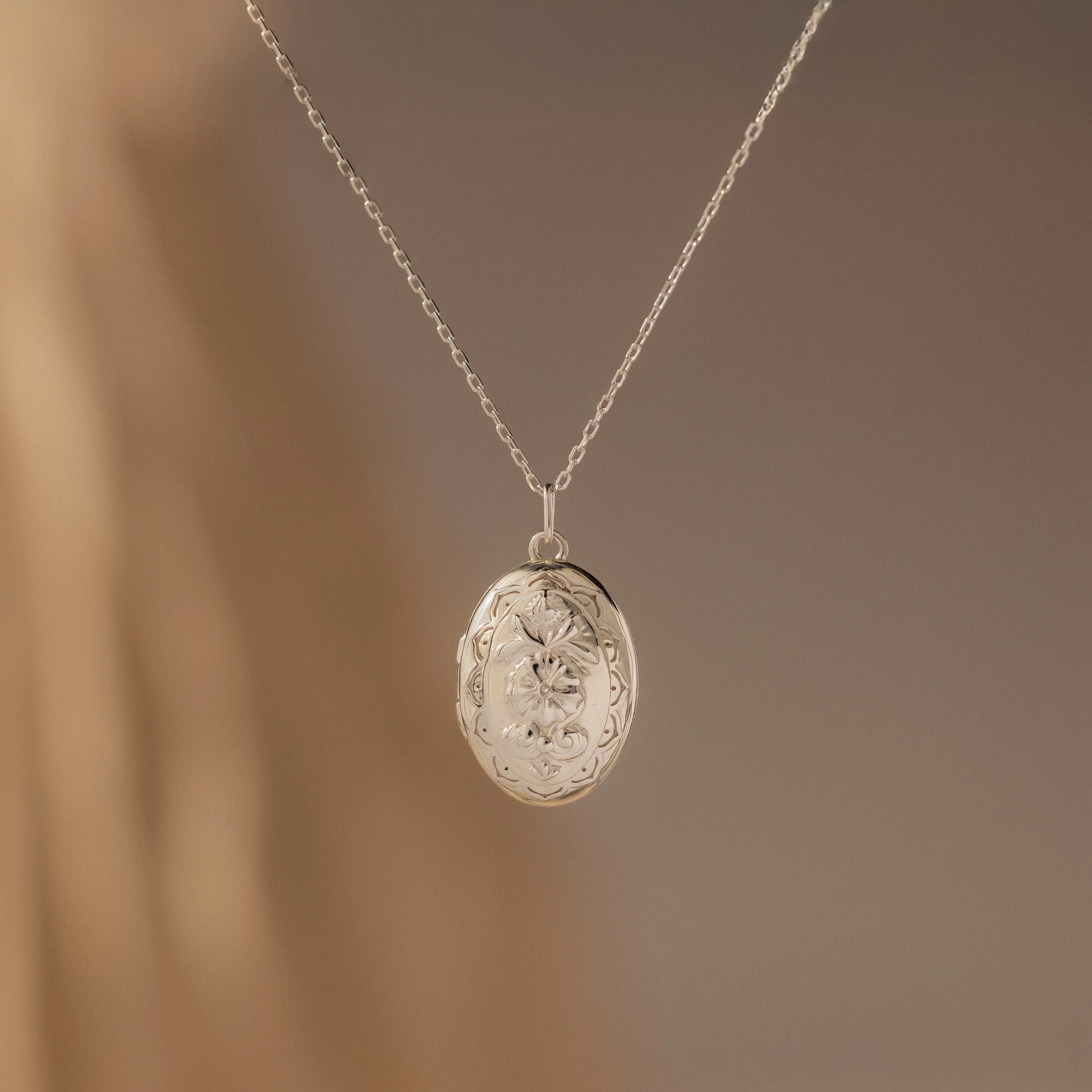 Floral Handwriting Locket Necklace - Image 5