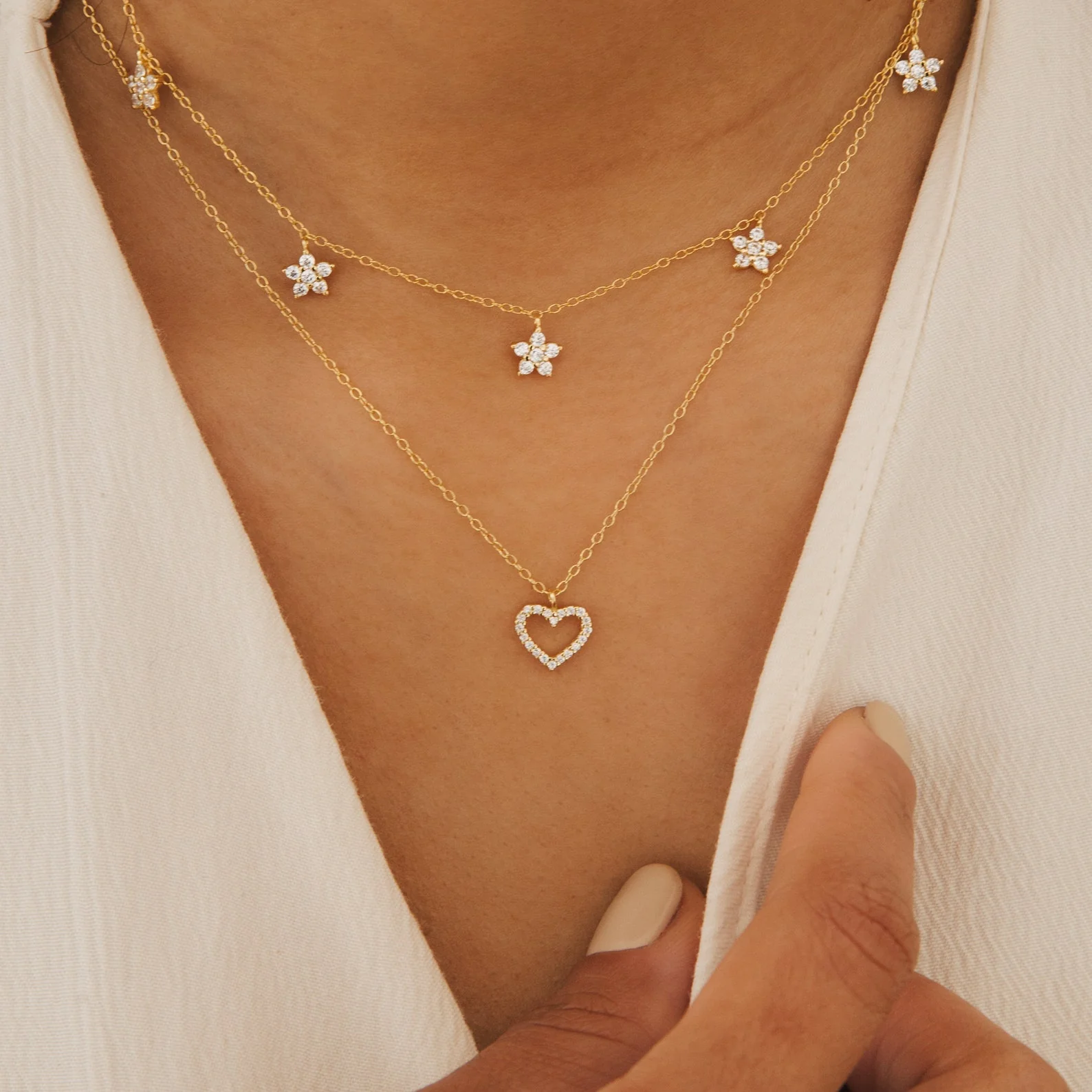 Forever Pave Heart Necklace - Image 6