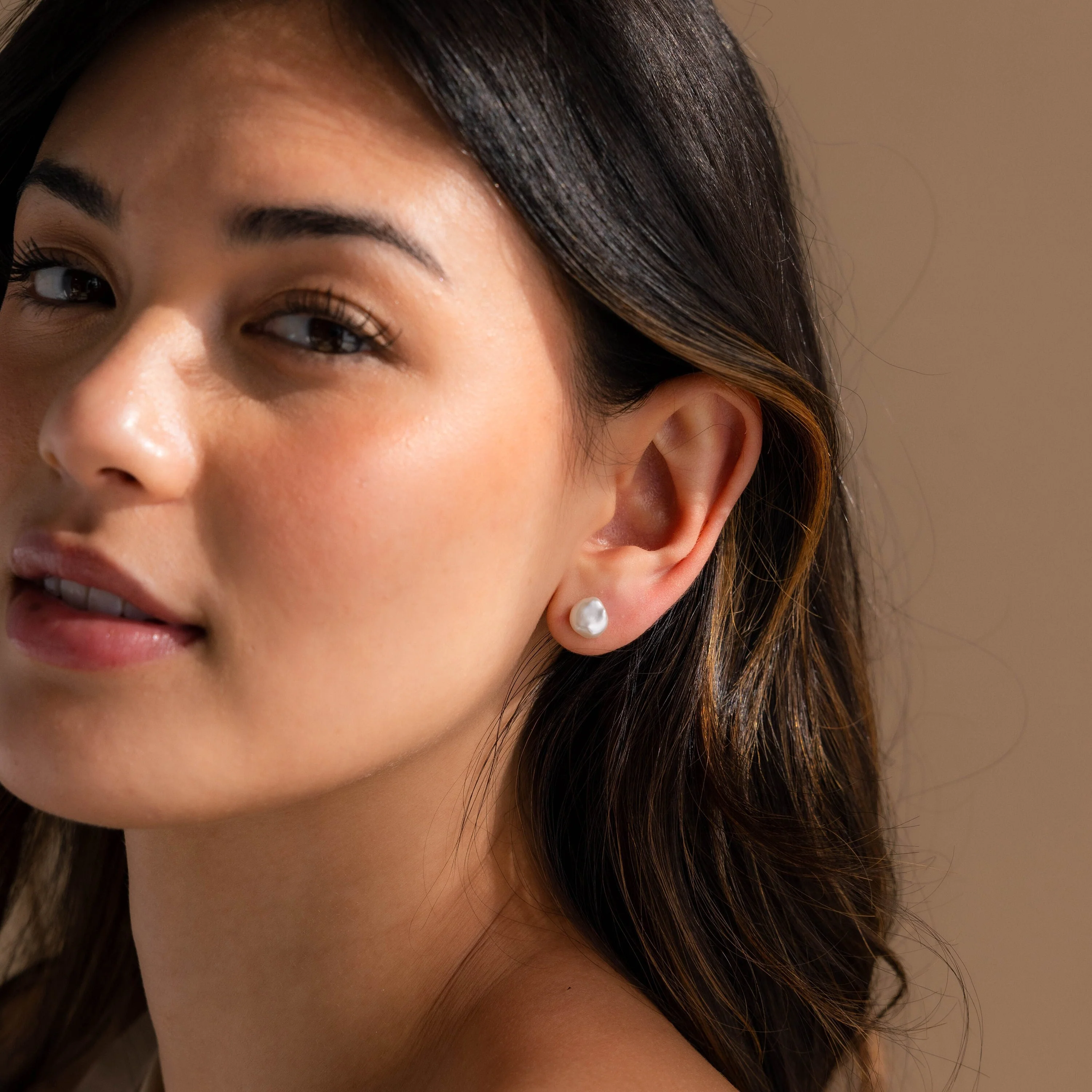Freshwater Pearl Studs - Image 4