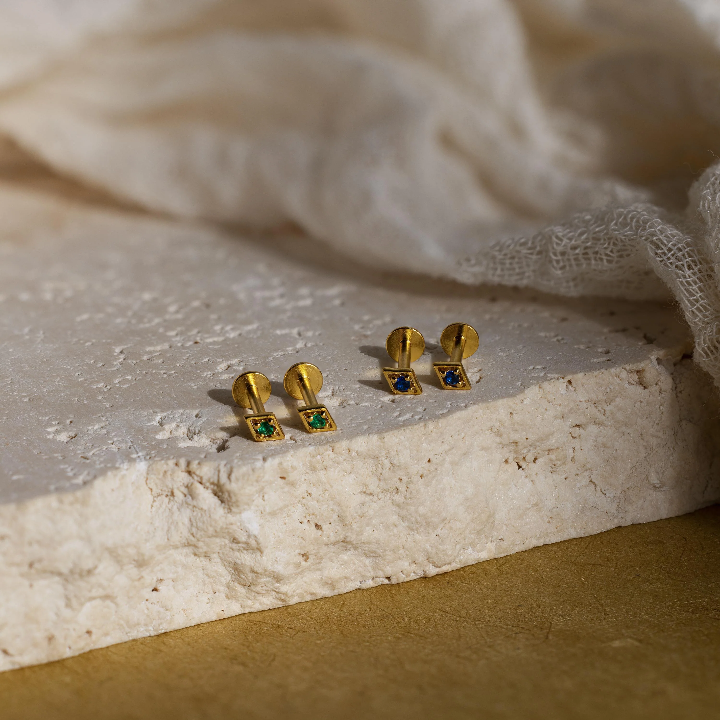 Geometric Birthstone Flat Back Studs - Image 7