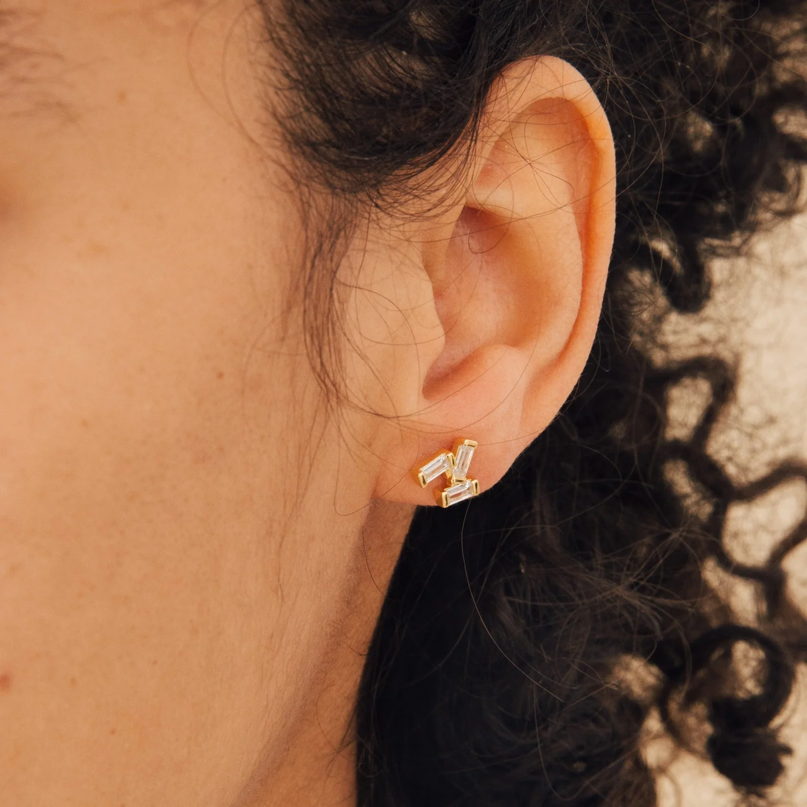 Glacier Diamond Studs - Image 2