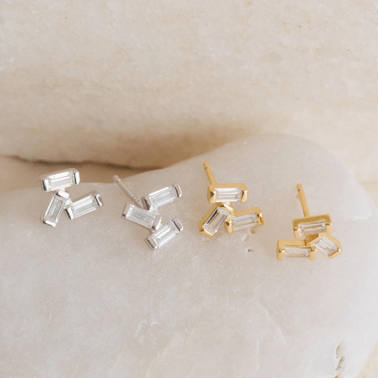 Glacier Diamond Studs - Image 3