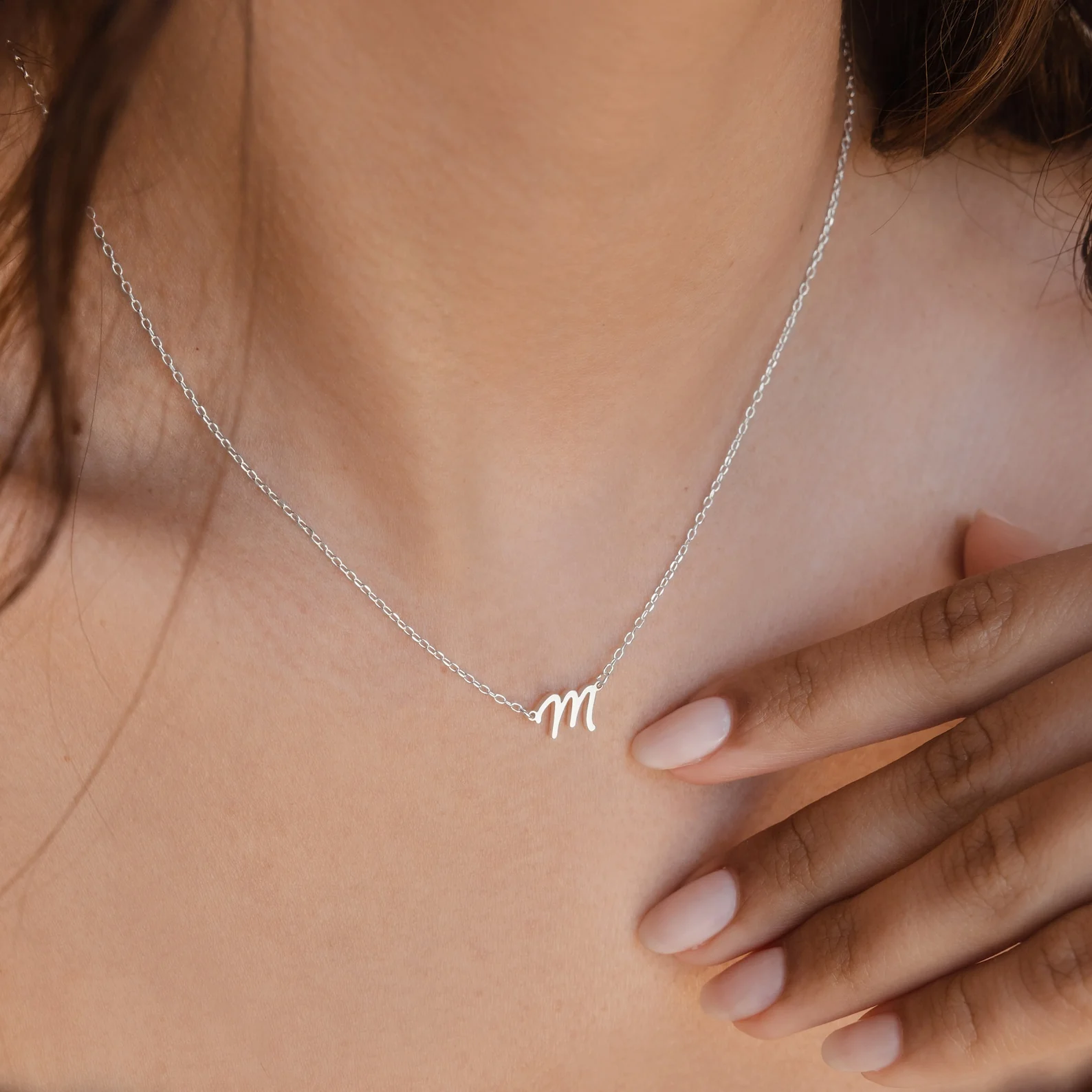 Grace Dainty Initial Necklace - Image 4
