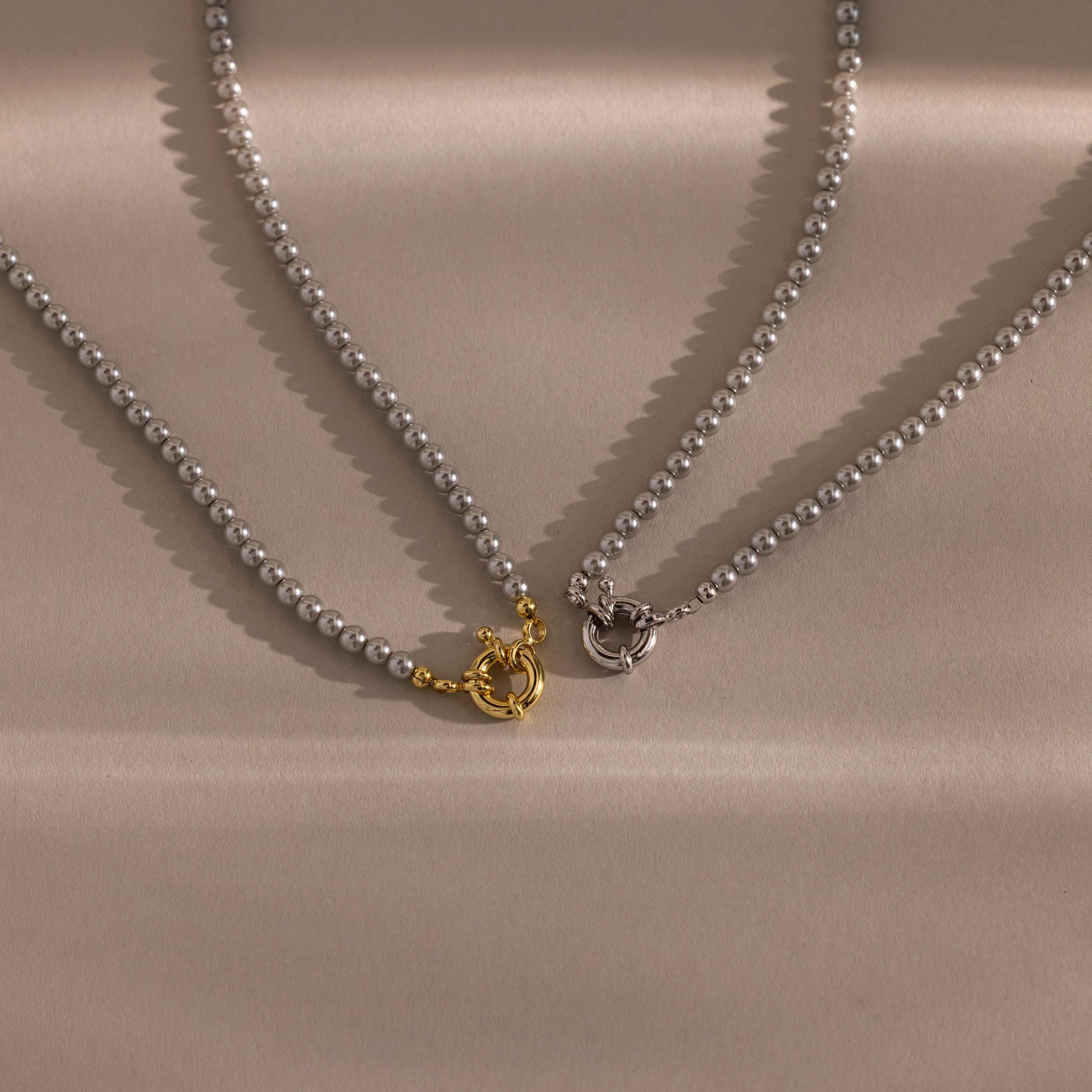 Grey Pearl Charm Necklace - Image 6