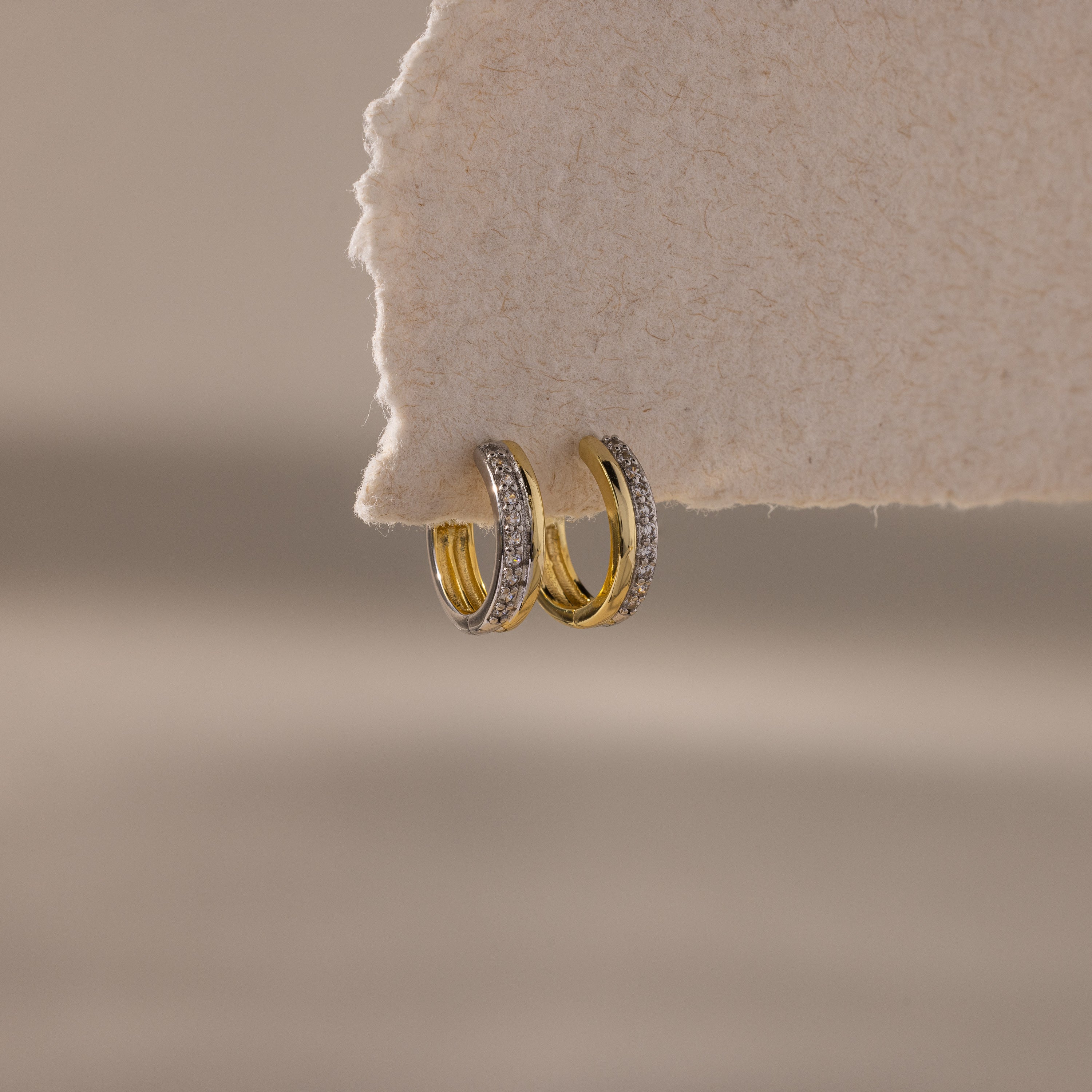 Half Pave Huggies - Image 2