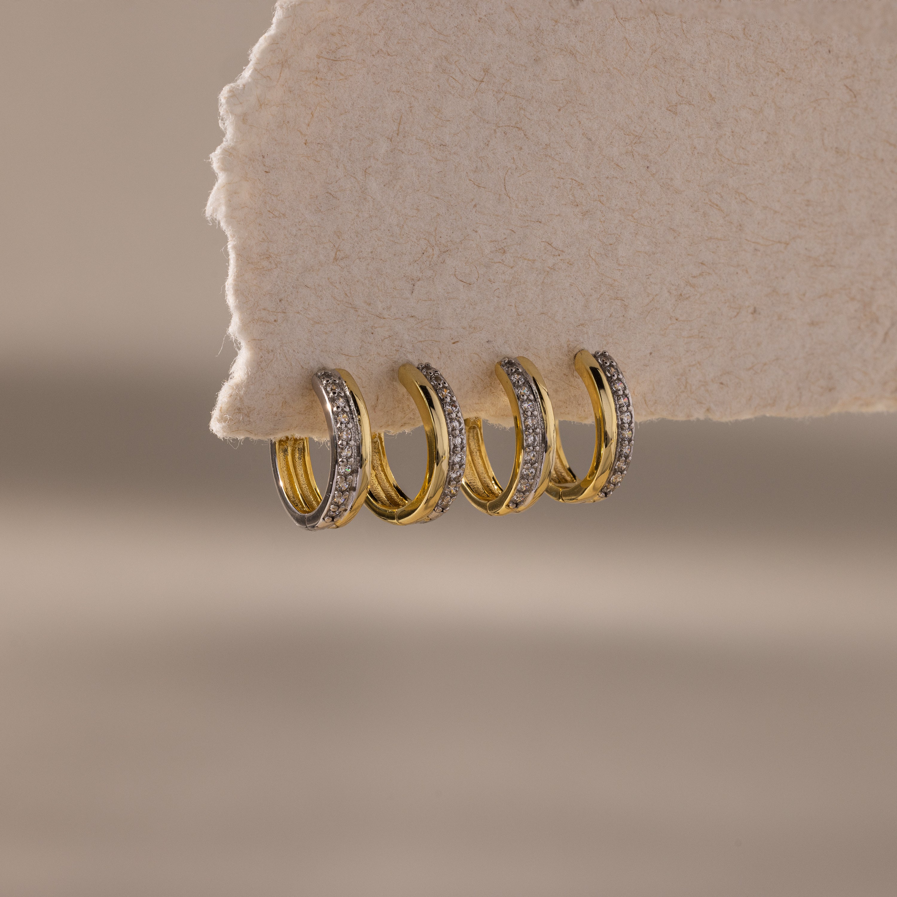 Half Pave Huggies - Image 8