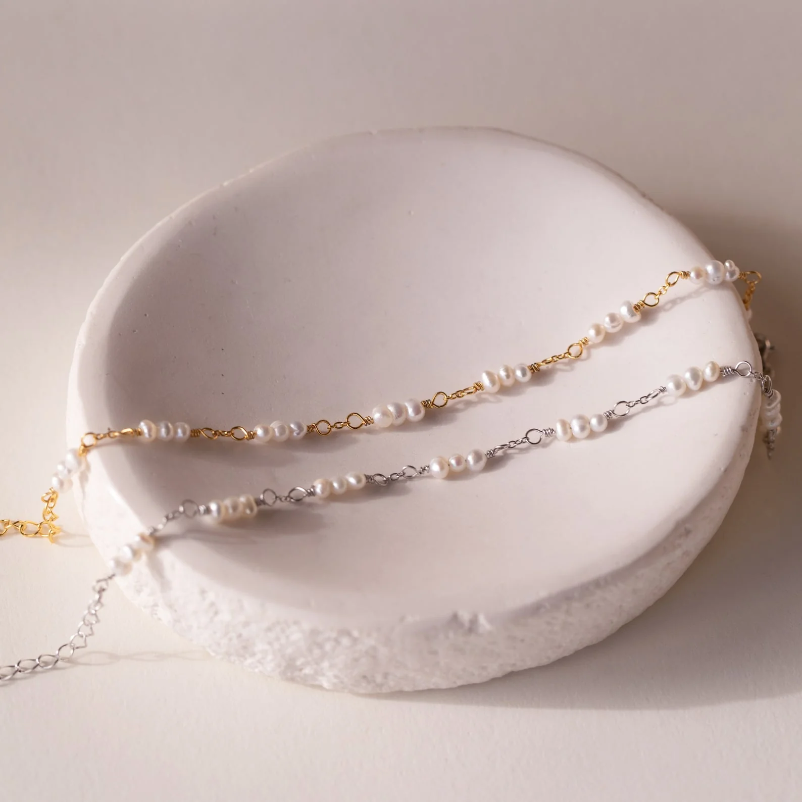 Hali Pearl Station Bracelet - Image 2